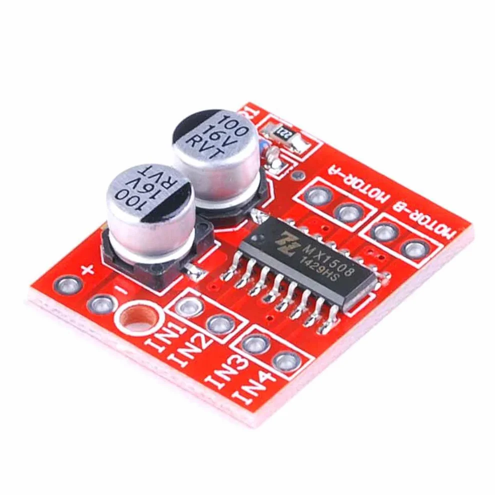 Hailege 5 szt. 1,5A 2 Way L298N L298 DC Motor Drive Board Dual H-Bridge PWM Stepper Speed Controller Moduł sterownika dla Arduino