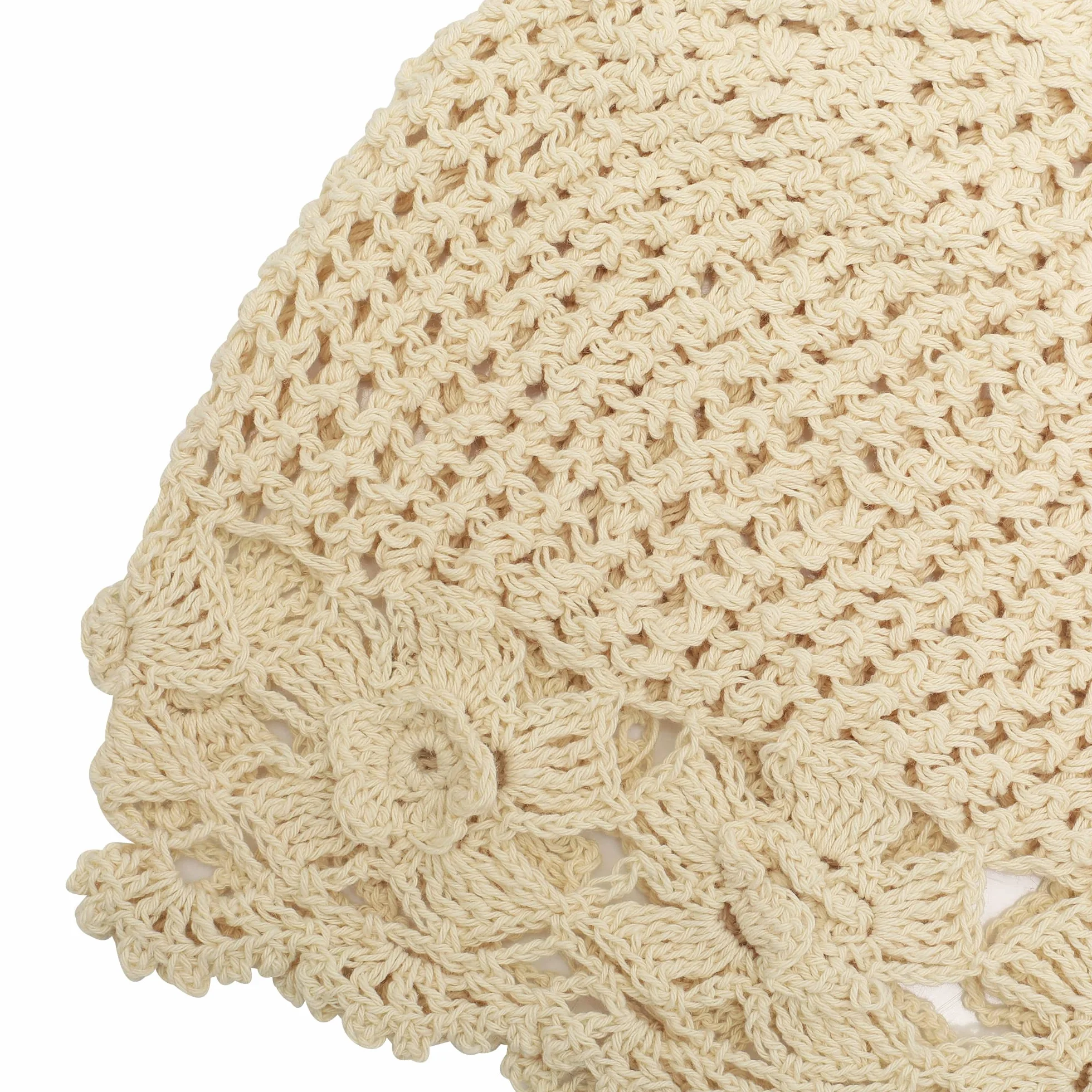ZLYC Damska bawełniana szydełkowana luźna czapka beanie, ręcznie robiona, dzianinowa letnia czapka z czaszką
