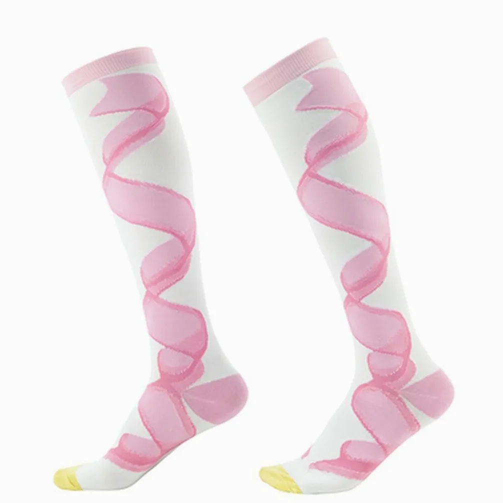 Skarpety do biegania damskie fitness jazda na rowerze skakanie sportowe mięśnie łydek mogą kompresować skarpetki