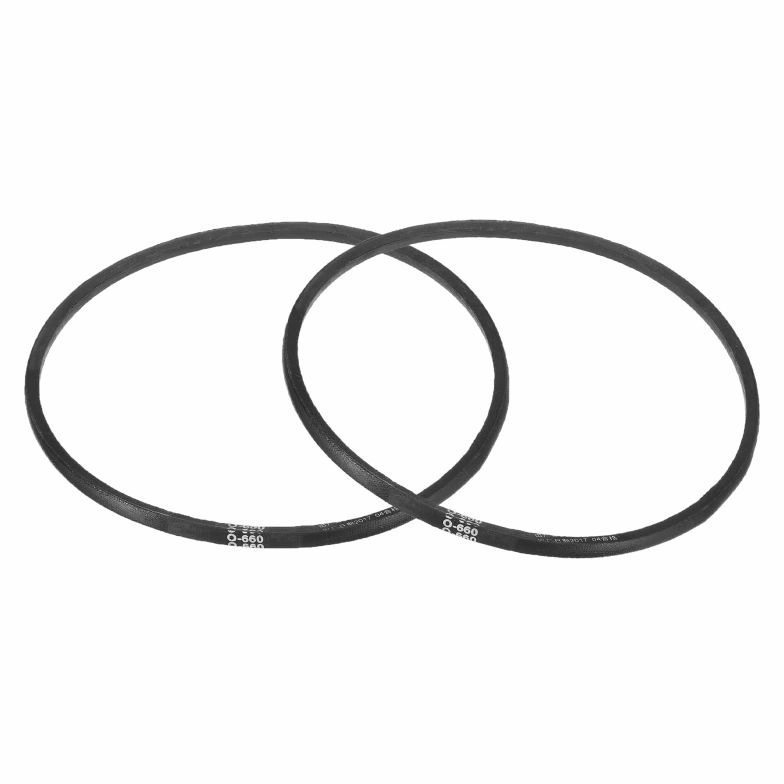 QUARKZMAN 2 szt. O-660 O pasek V 660 mm długość wewnętrzna x 0,39 cala szerokość x 0,24 cala wysokość, gumowy pasek napędowy typu O