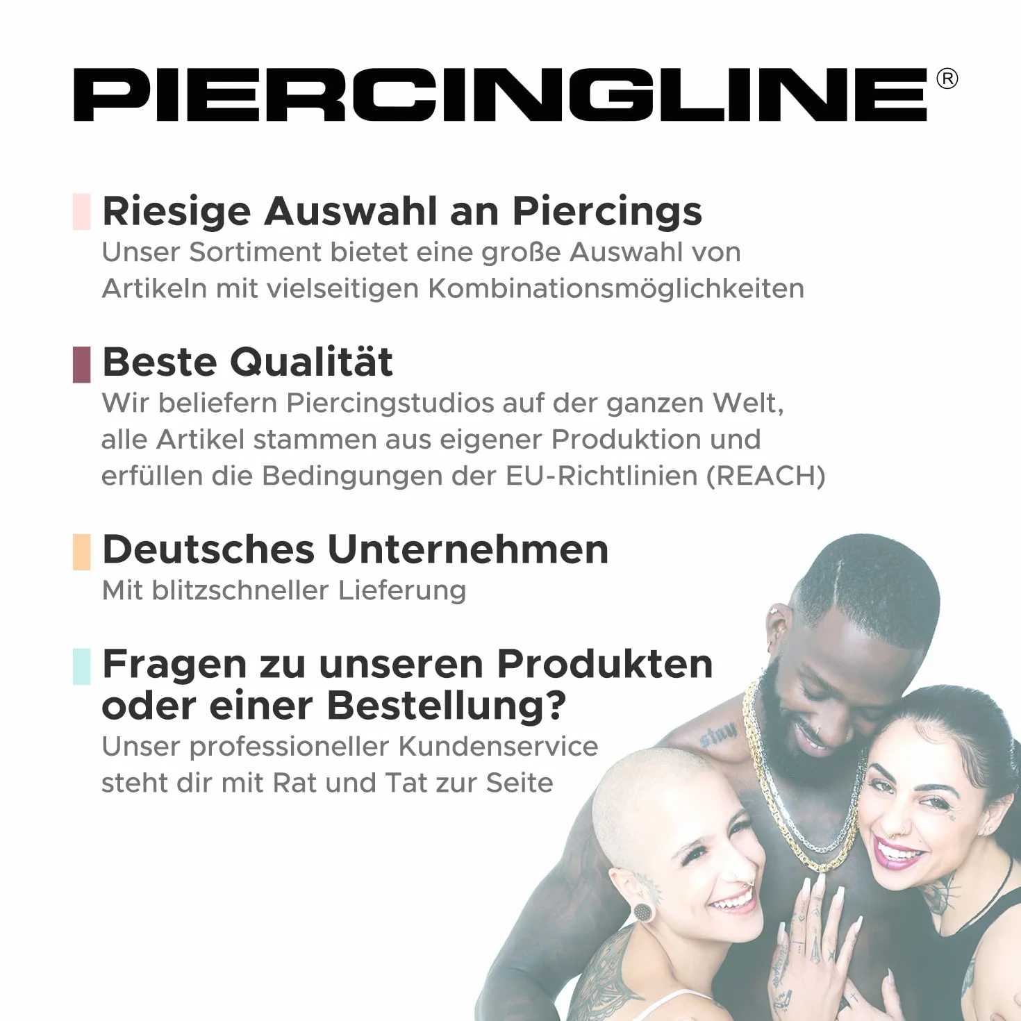 Piercingline akrylowy rozpychacz, czarny, rozmiar do wyboru