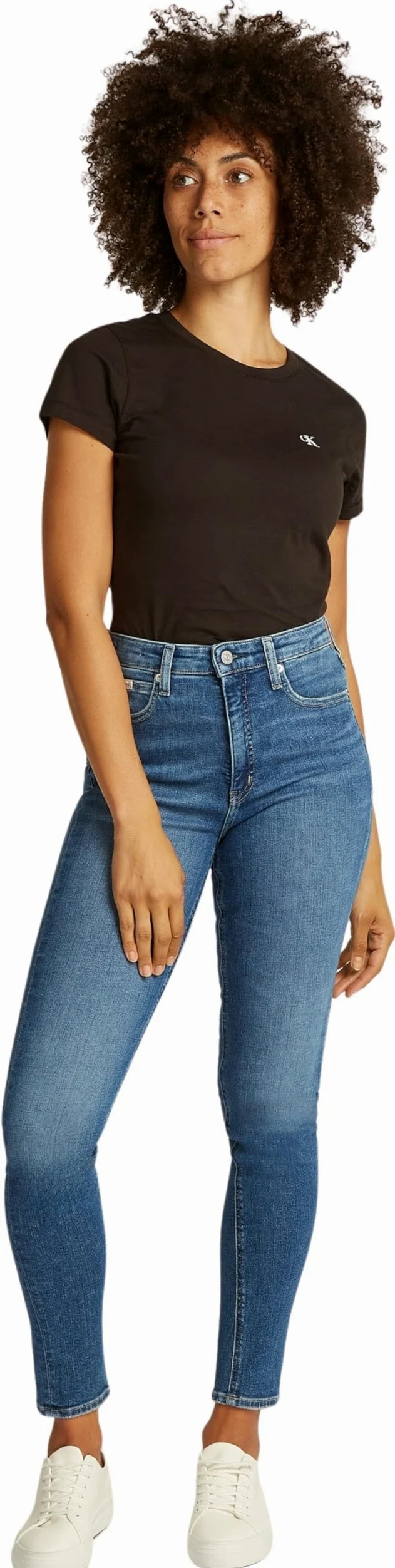 Calvin Klein Wysoki Stan Skinny J20j224492 - Wąskie Kobiety