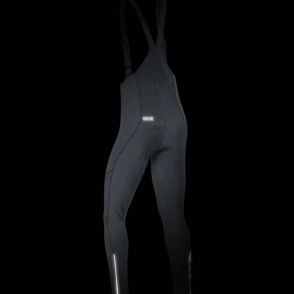 Gore Wear Mężczyźni C3 Gws Bib Tights+ 100337 Legginsy Ocieplane, Czarny, XL