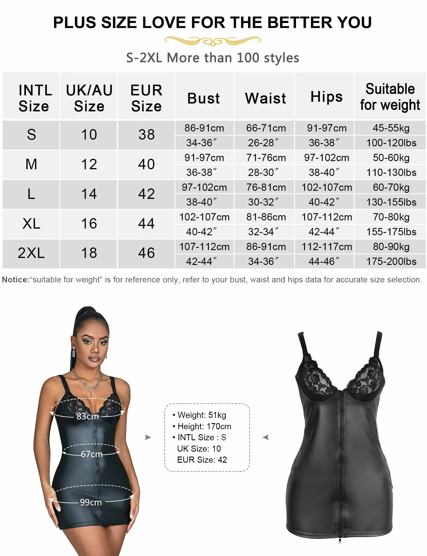 comeondear Seksowna skórzana sukienka damska, koronkowa sukienka wetlook, zestaw bielizny ze sztucznej skóry, sukienka na imprezę, mini sukienka, do klubu, duże rozmiary, bielizna erotyczna, czarny, M