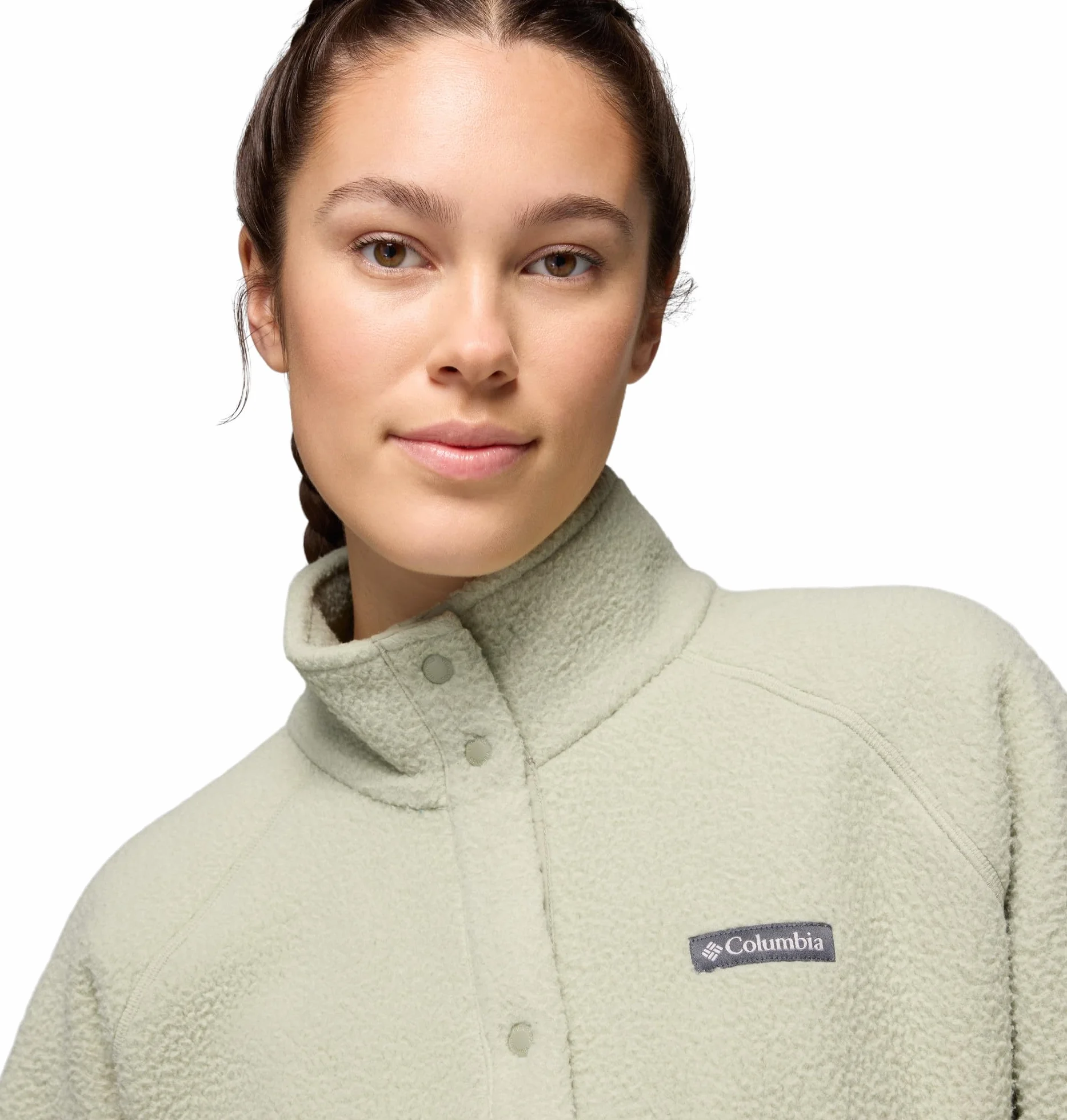 Columbia Damska kurtka polarowa Jasper Ridge Pebbled Full Snap, Safari, S