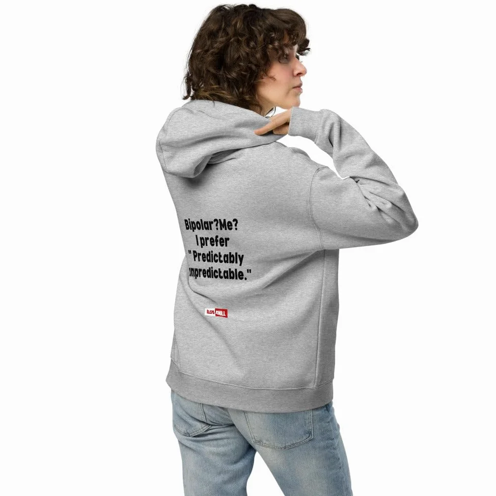 Choroba afektywna dwubiegunowa bluza oversize z kapturem duma świadomość prezent