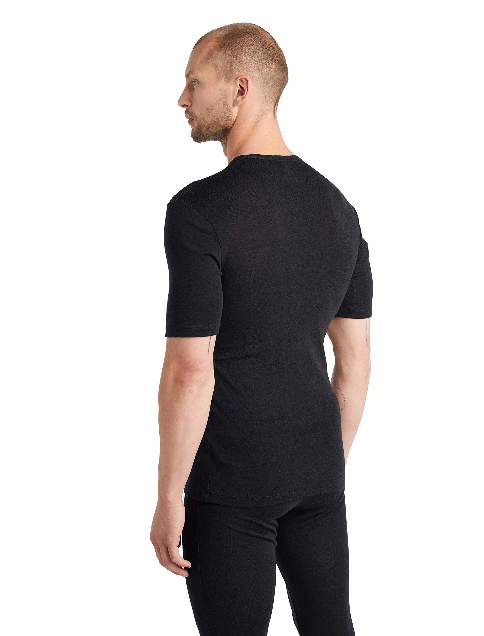 Icebreaker T-shirt Mężczyźni Everyday Crew Neck Base Layer Short Sleeve Top