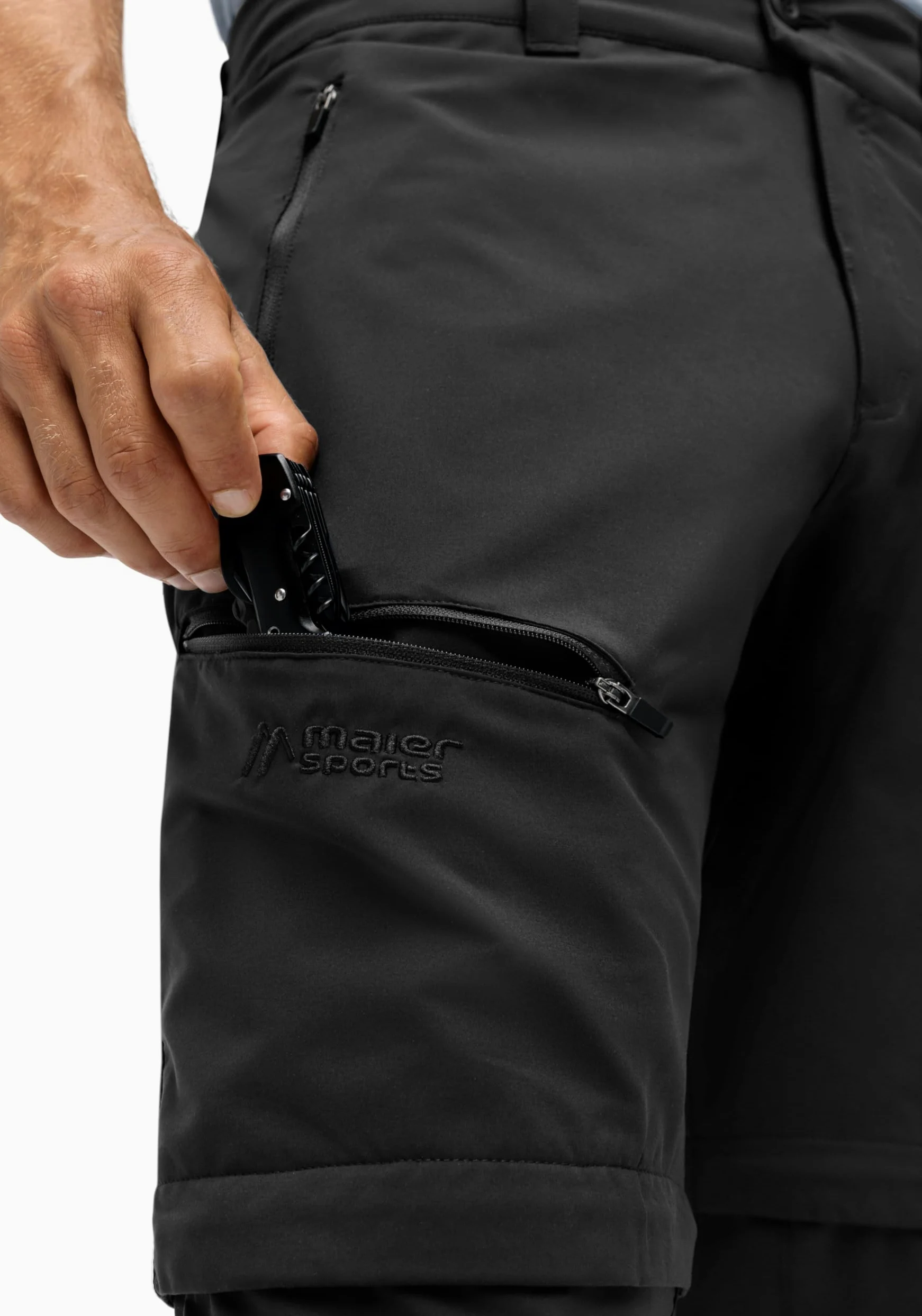 Maier Sports Tajo Zip Loop, męskie spodnie trekkingowe, wodoodporne spodnie outdoorowe do trekkingu i wędrówek, praktyczna funkcja Zipp-Off, bez PFC, mSTRETCH Pro 2 & Dryprotec