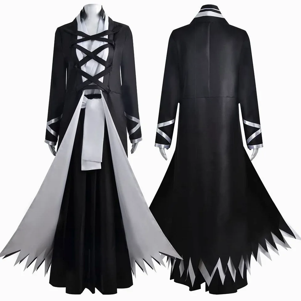 Zhongkaihua Anime Kurosaki Ichigo kostium cosplay, kimono, stroje, czarny, mundur, Halloween, komiks, przebranie, pełne zestawy