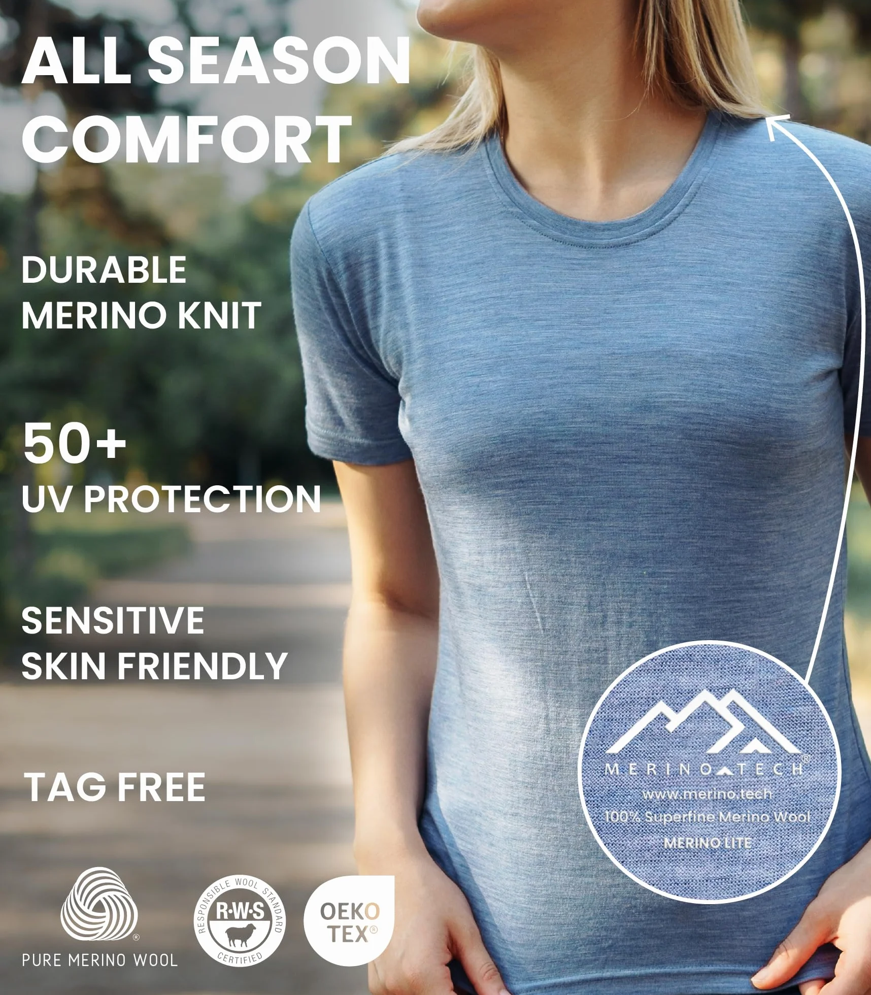 Merino.tech Zestaw warstw podstawowych Kobiety