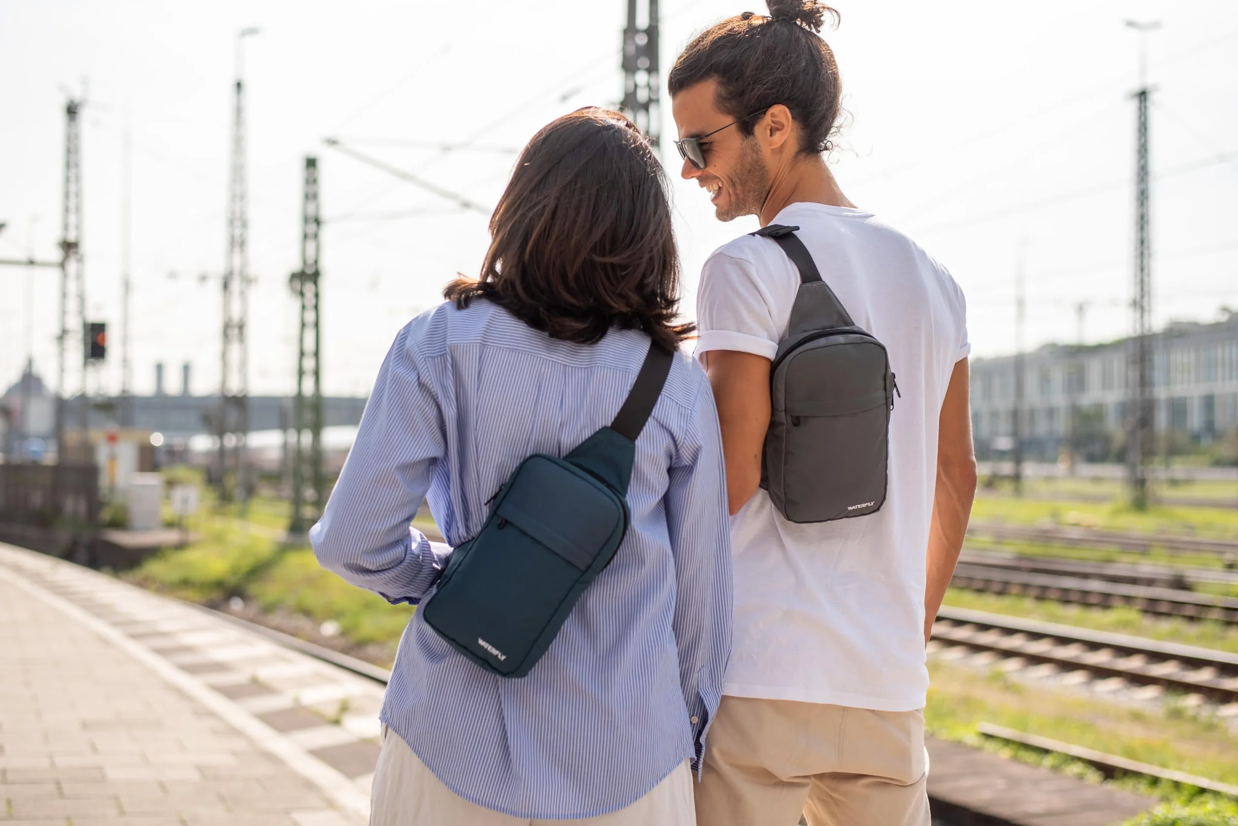 Waterfly Torba crossbody na ramię mała podróżna damska męska