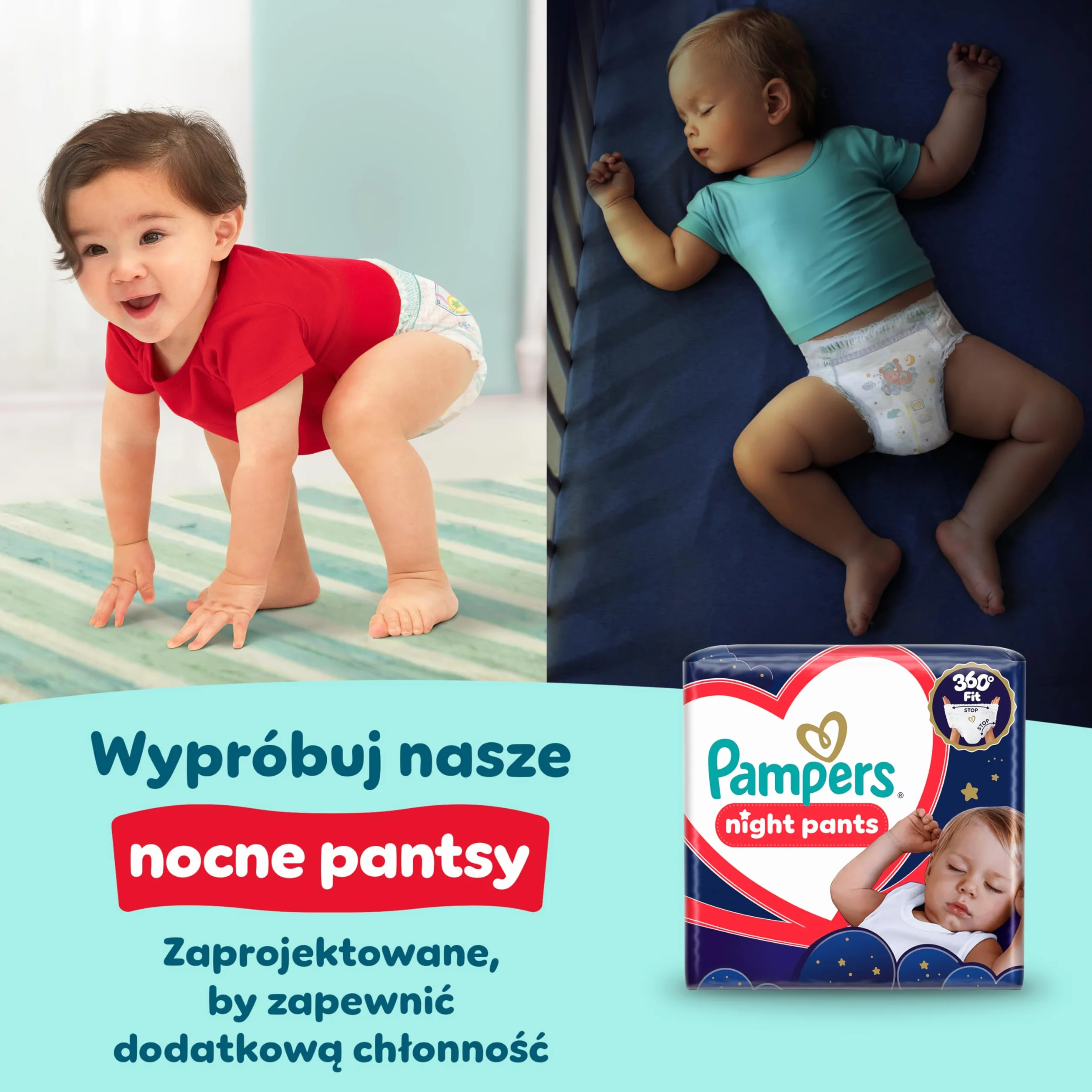 Pampers Premium Care Pieluchomajtki Rozmiar 5, 80 szt., 11kg-17kg, pełne dopasowanie 360° i miękkie osłonki wokół nogawek zapewniają największy komfort i najlepszą ochronę