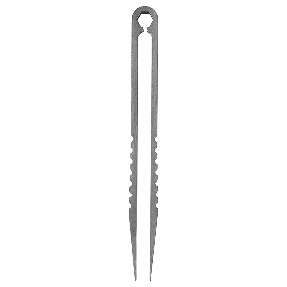 Pinceta EDC, Pinceta ze Stopu Tytanu, Mini Pinceta, Przenośna Pinceta ze Stopu Tytanu EDC Outdoor Camping Travel Mini Tool (Oryginalny kolor)