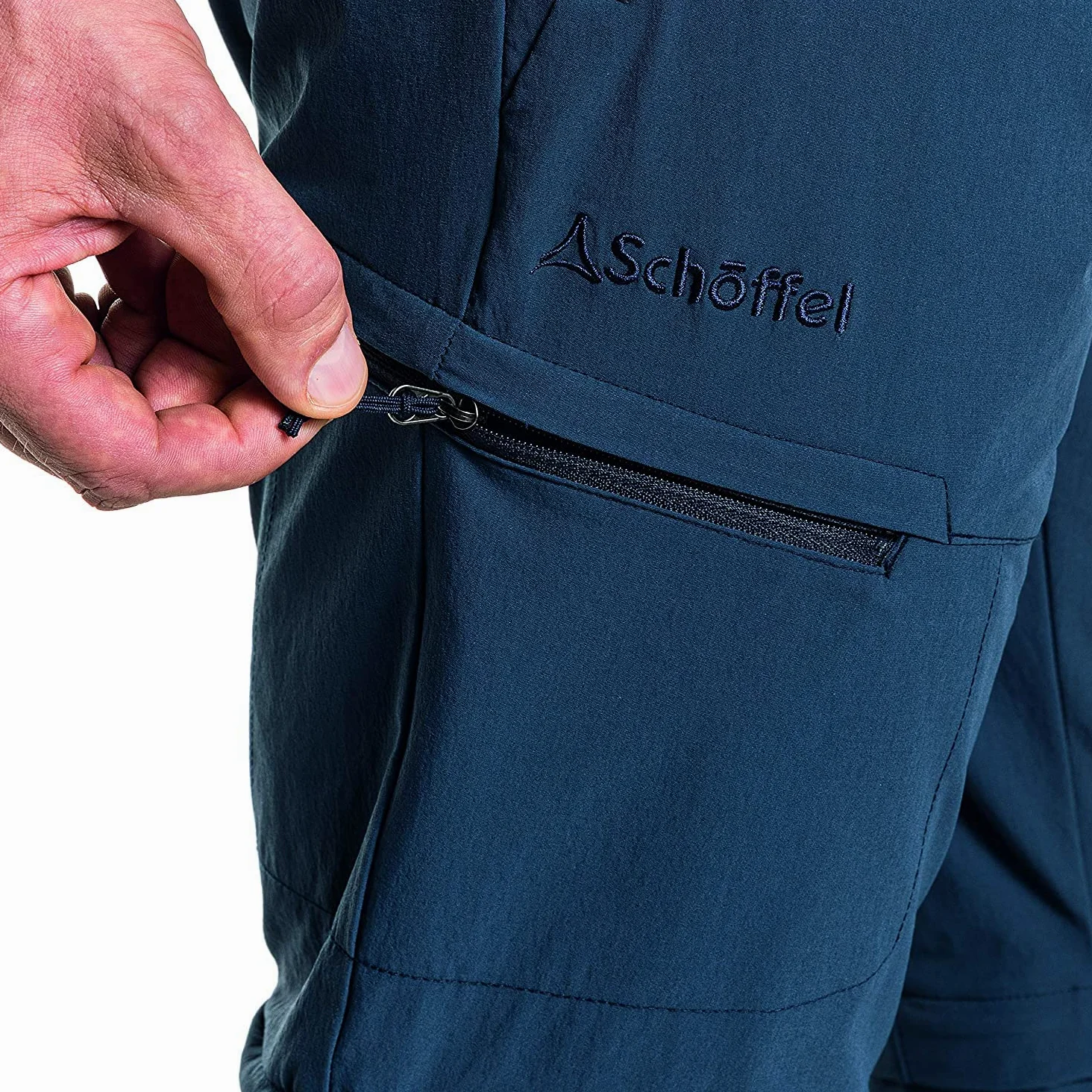 Schöffel Pants Koper1 Zip Off - Elastyczne spodnie męskie z funkcją Zip-Off, szybkoschnące i chłodzące spodnie trekkingowe z 4-kierunkowego stretchu Mężczyźni