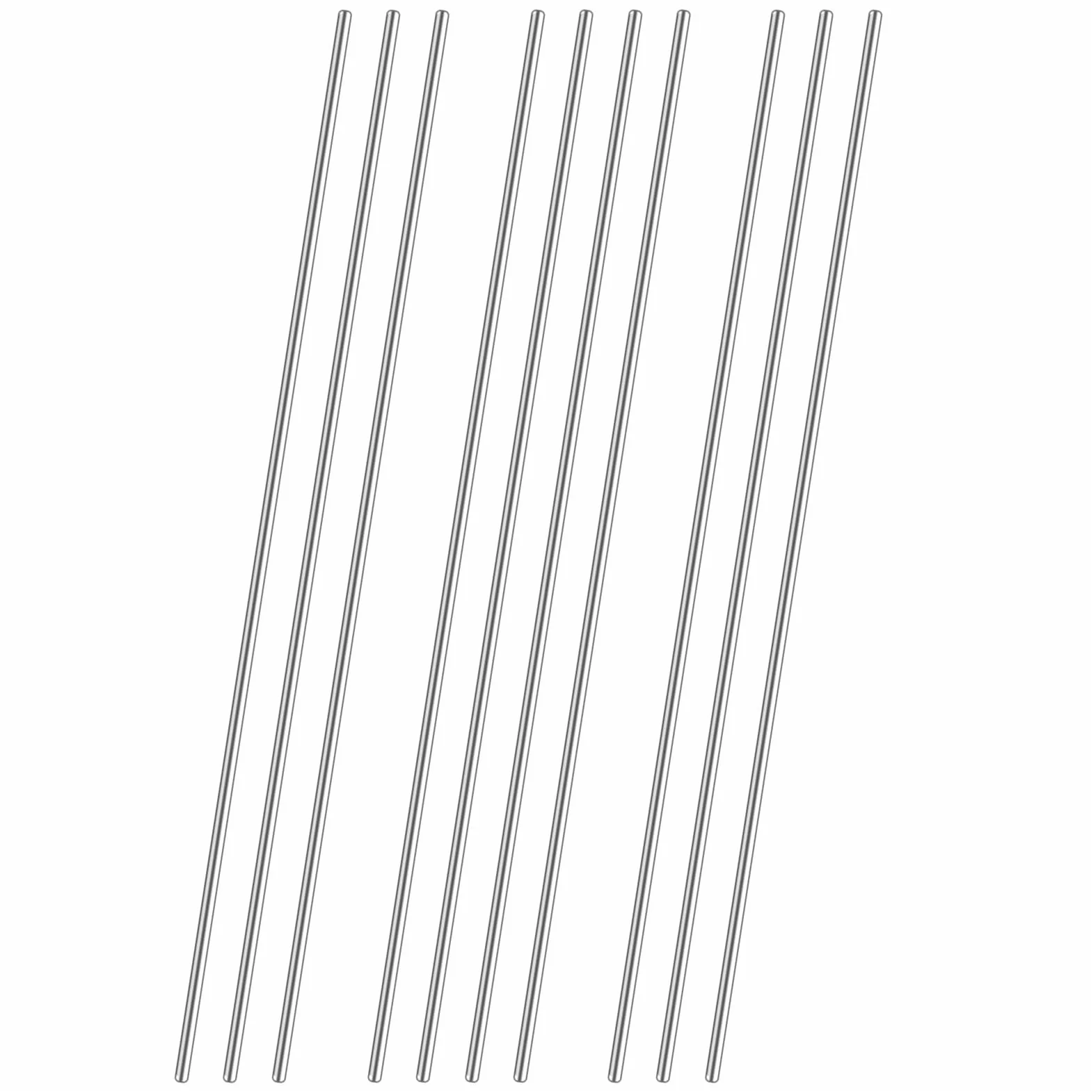 10 sztuk rur ze stali nierdzewnej, 2 mm x 200 mm, stal nierdzewna 304, metalowe pręty, okrągłe, okrągłe, okrągłe, metalowe, do majsterkowania, rzemiosła, modeli, statku, modelu samochodu