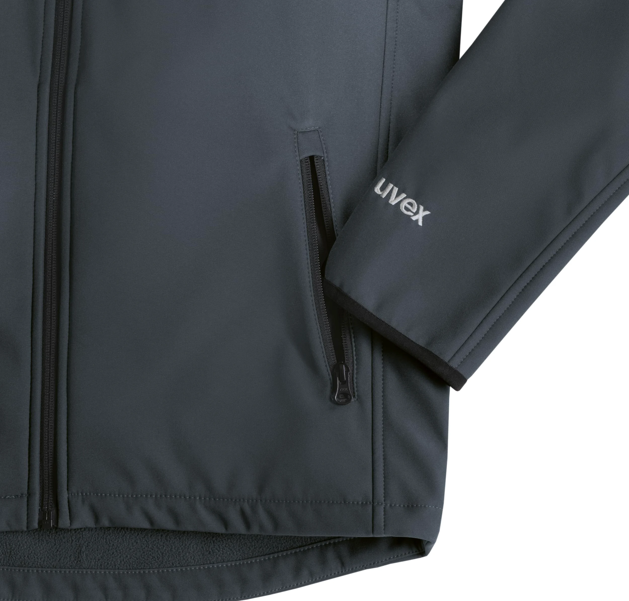 Uvex suXXeed Craft kurtka softshellowa – męska kurtka robocza o ergonomicznym kroju – wodoszczelna 8000 mm – z kapturem – rozmiar 4XL, antracytowy, 4XL