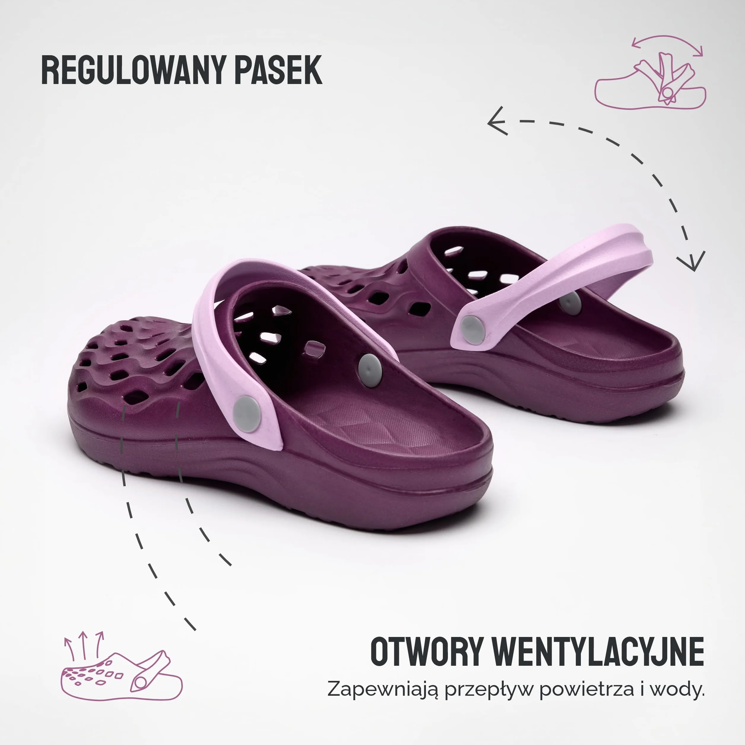 Ladeheid Damskie Lekkie Chodaki Ogrodowe z EVA Buty Ogrodowe LA-CA-16