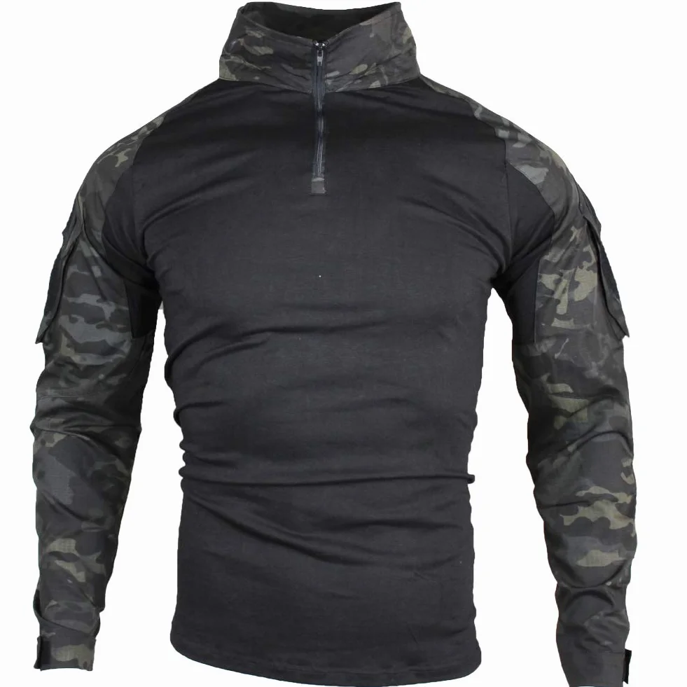 Taktyczna koszula bojowa, oddychająca koszulka Ripstop do polowania wojskowego Airsoft