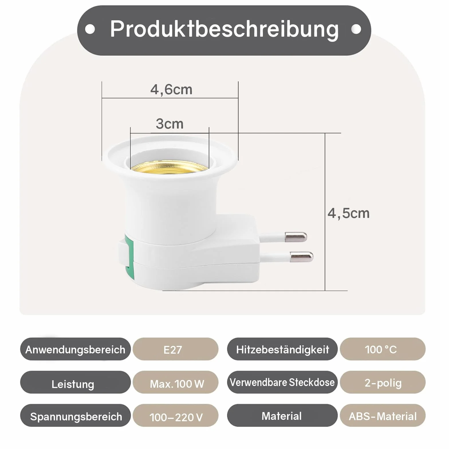 Powice 2 sztuki oprawek E27 z wtyczką, oprawka lampy z przełącznikiem, gwint E27, gniazdo lampy z wtyczką do żarówki, lampy ściennej, adapter cokołu, mały adapter do lampy kuchennej, 2 sztuki