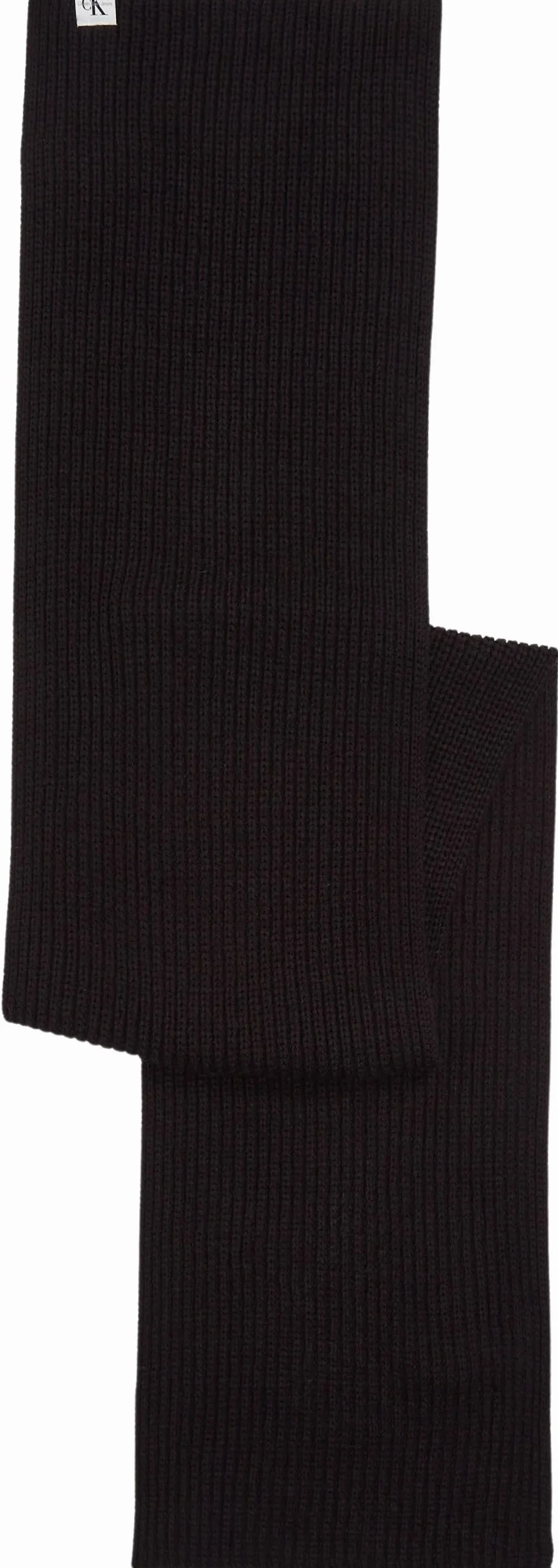 Calvin Klein Szalik unisex MONOGRAM RIB IU0IU00446 szalik o średniej wadze, czarny (Ck Black), jeden rozmiar, Czarny (Ck Black), rozmiar uniwersalny