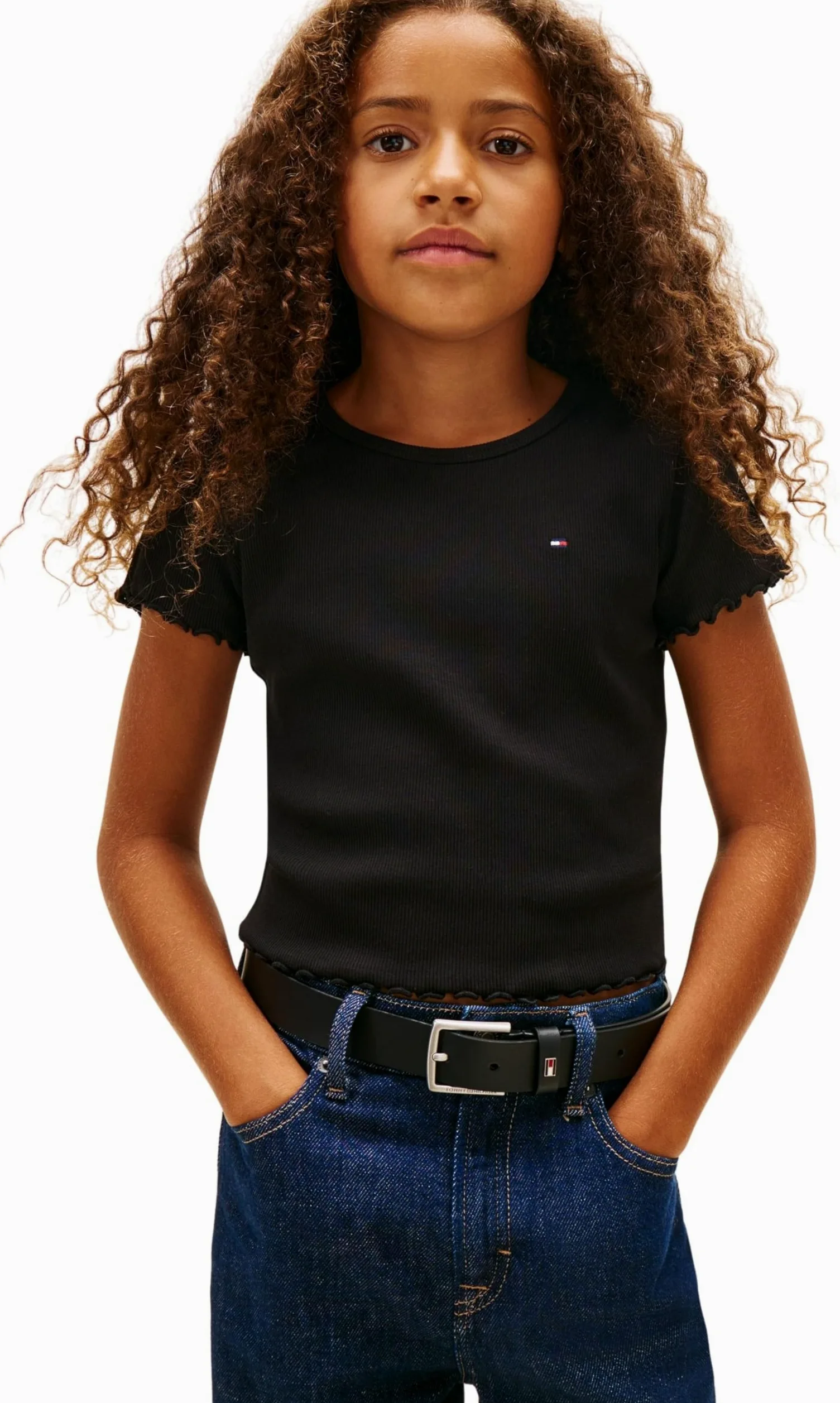 Tommy Hilfiger Inne topy Dziewczynki Essential Rib Top Ss Kg0kg08590