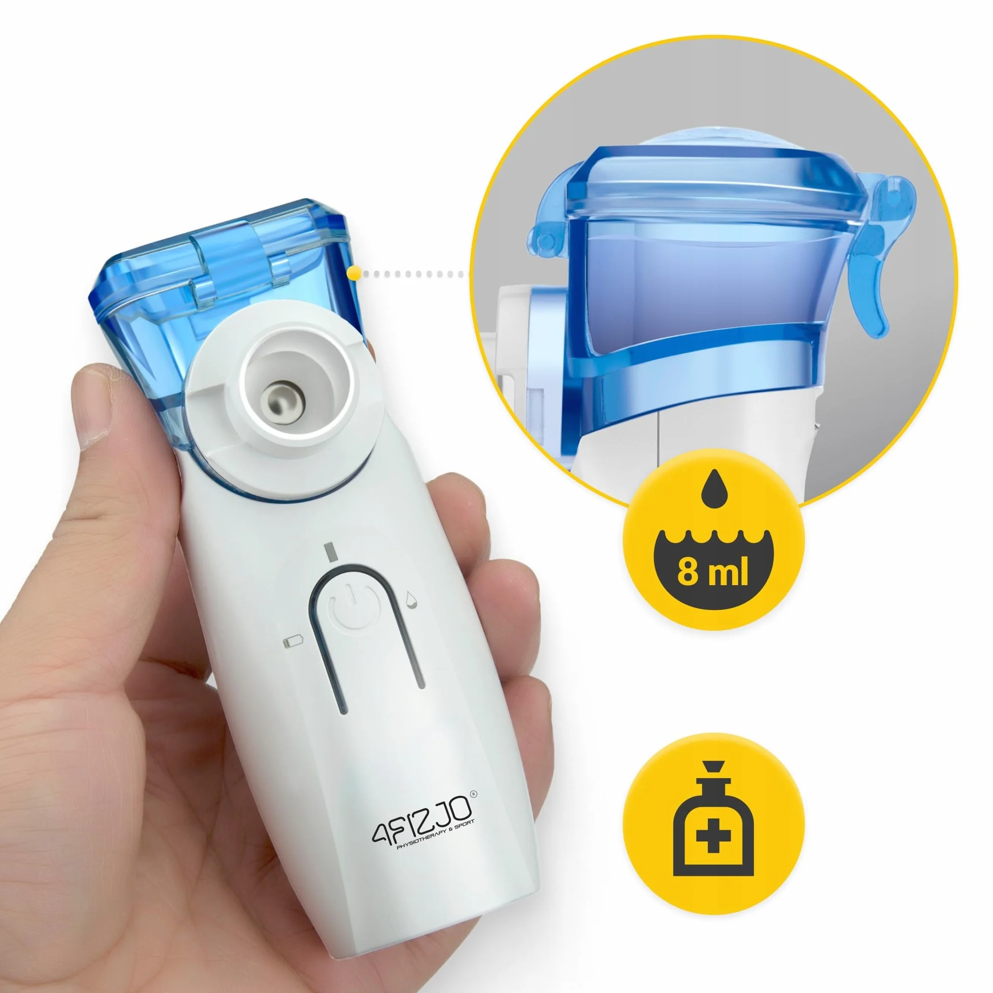 INHALATOR NEBULIZATOR DLA DZIECI DOROSŁYCH SIATECZKOWY PRZENOŚNY CICHY LITE