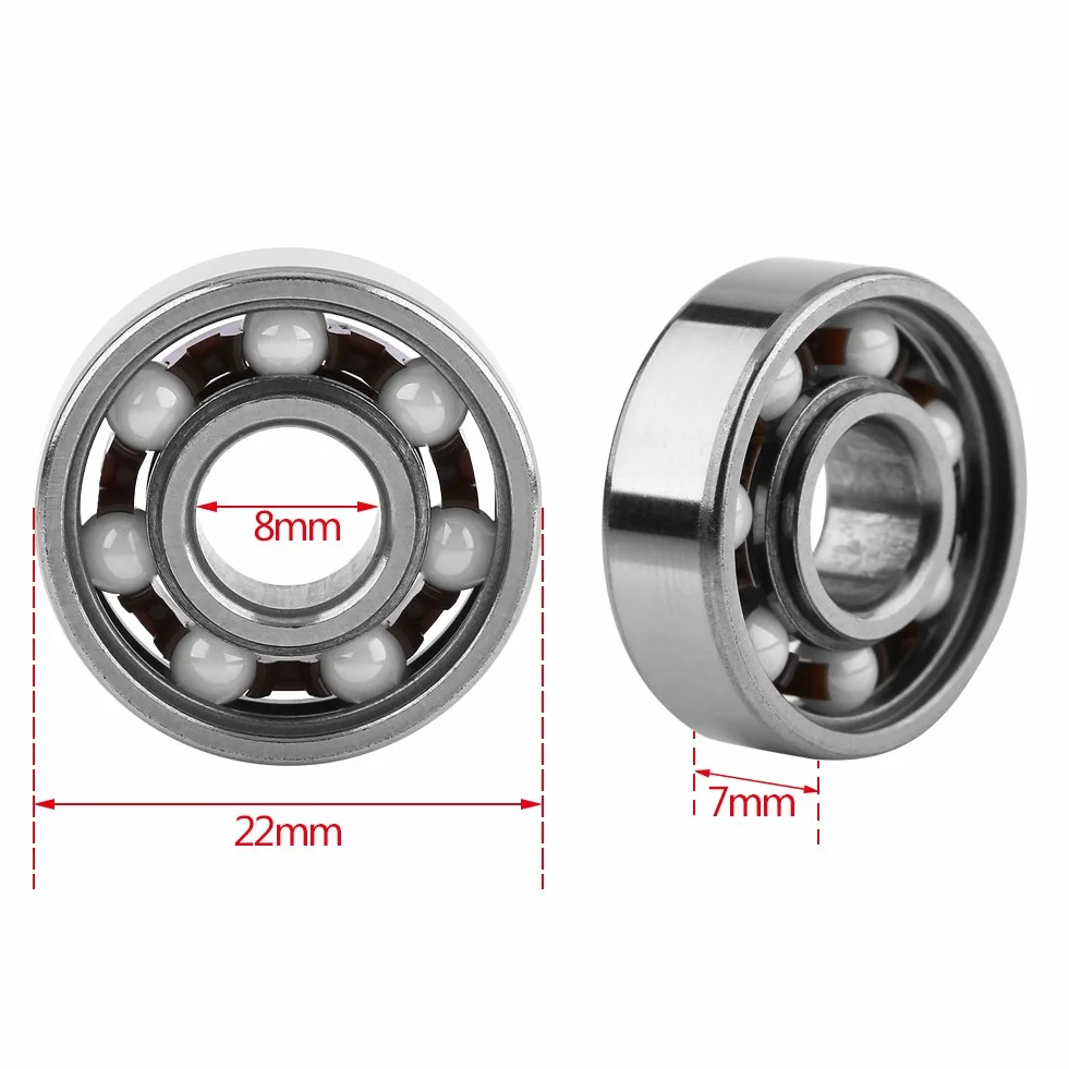 Mini 608 Hybrid Kugellager mit Keramikkugeln für Fingertip Spielzeug 8 * 22 * ​​7mm