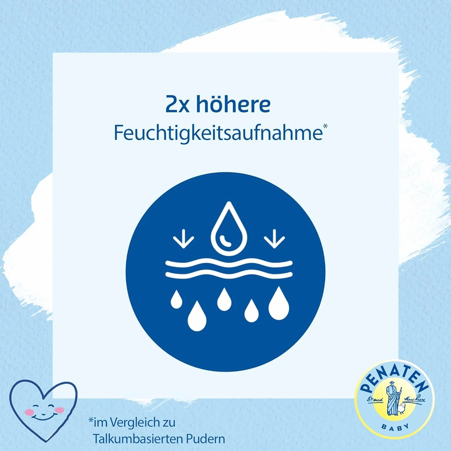 Penaten Naturalny puder dla niemowląt z aloesem i witaminą E (1 x 100 g) – chroni wrażliwą skórę, wchłania wilgoć i utrzymuje skórę suchą – potwierdzony dermatologicznie, 99% składników naturalnego
