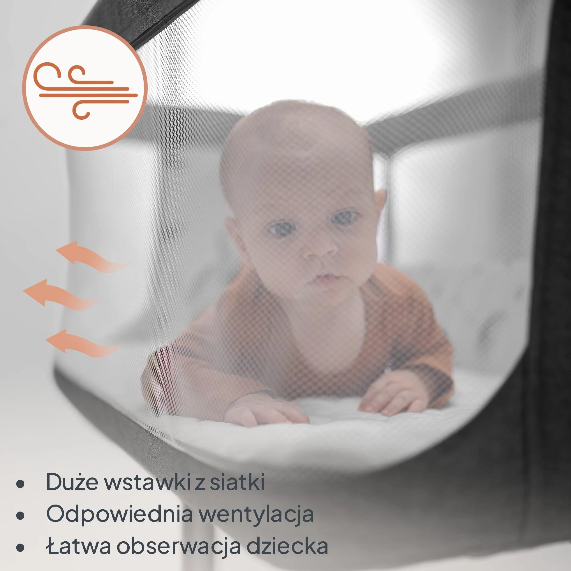 LIONELO Aurora 3 w 1 Łóżeczko Dziecięce do 9 kg, Łóżko Dostawne, Kołyska, Regulacja Wysokości oraz Kąta Nachylenia Materaca, 4 Kółka z Hamulcem Ergonomiczny Materac Torba (Szary)
