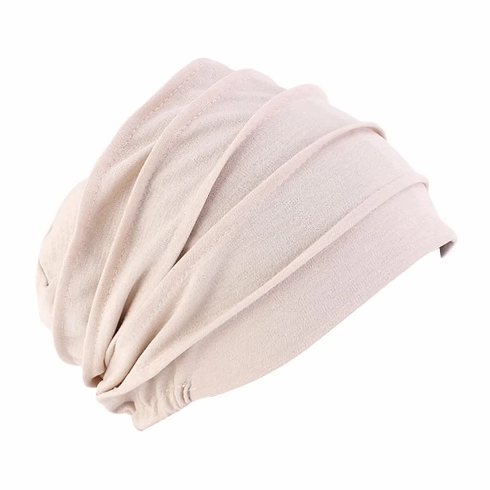 Czapka turbanowa bawełniana dla kobiet beanie nakrycie głowy