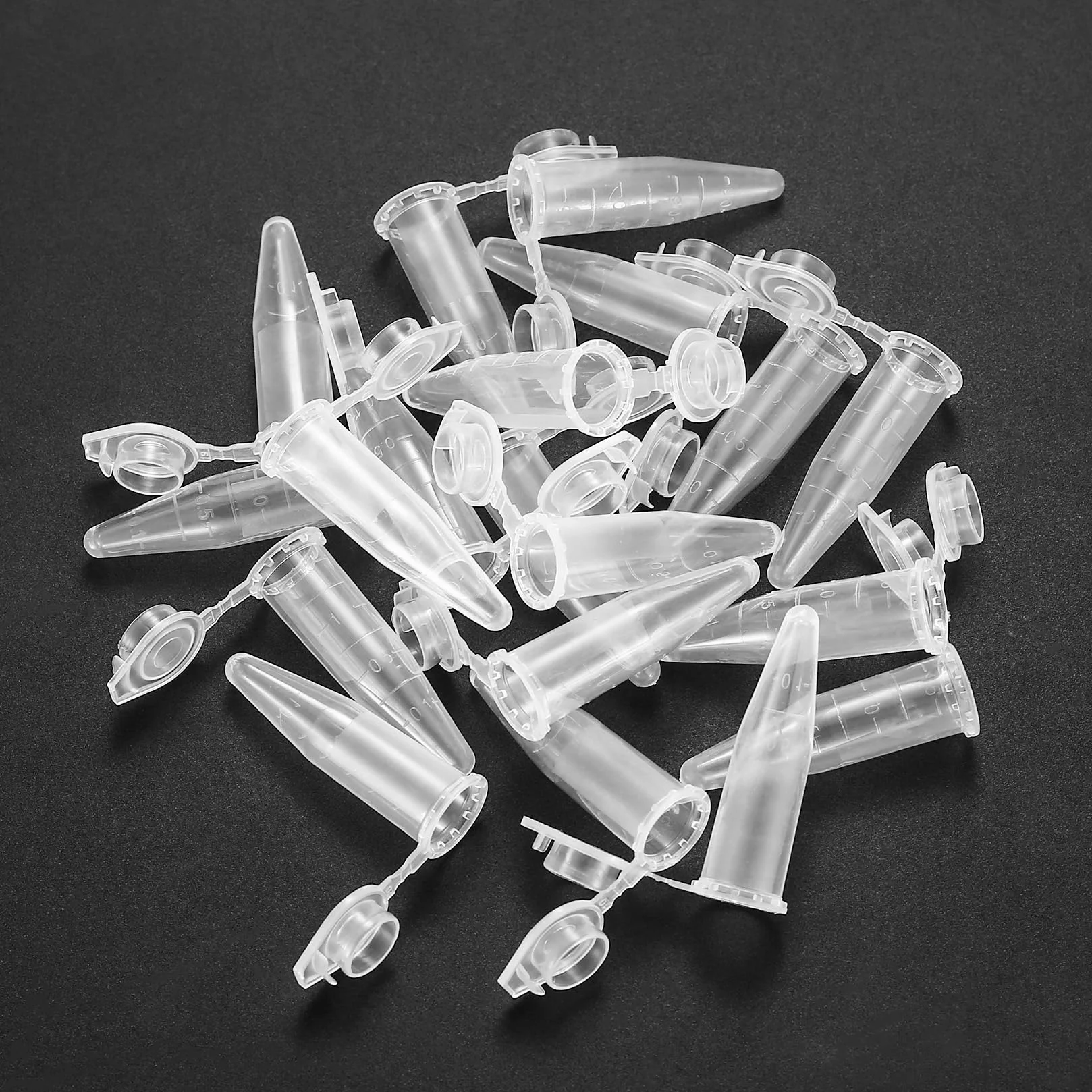 Probówki reakcyjne 1,5ml przezroczyste plastikowe stożkowe 210 szt do laboratoriów