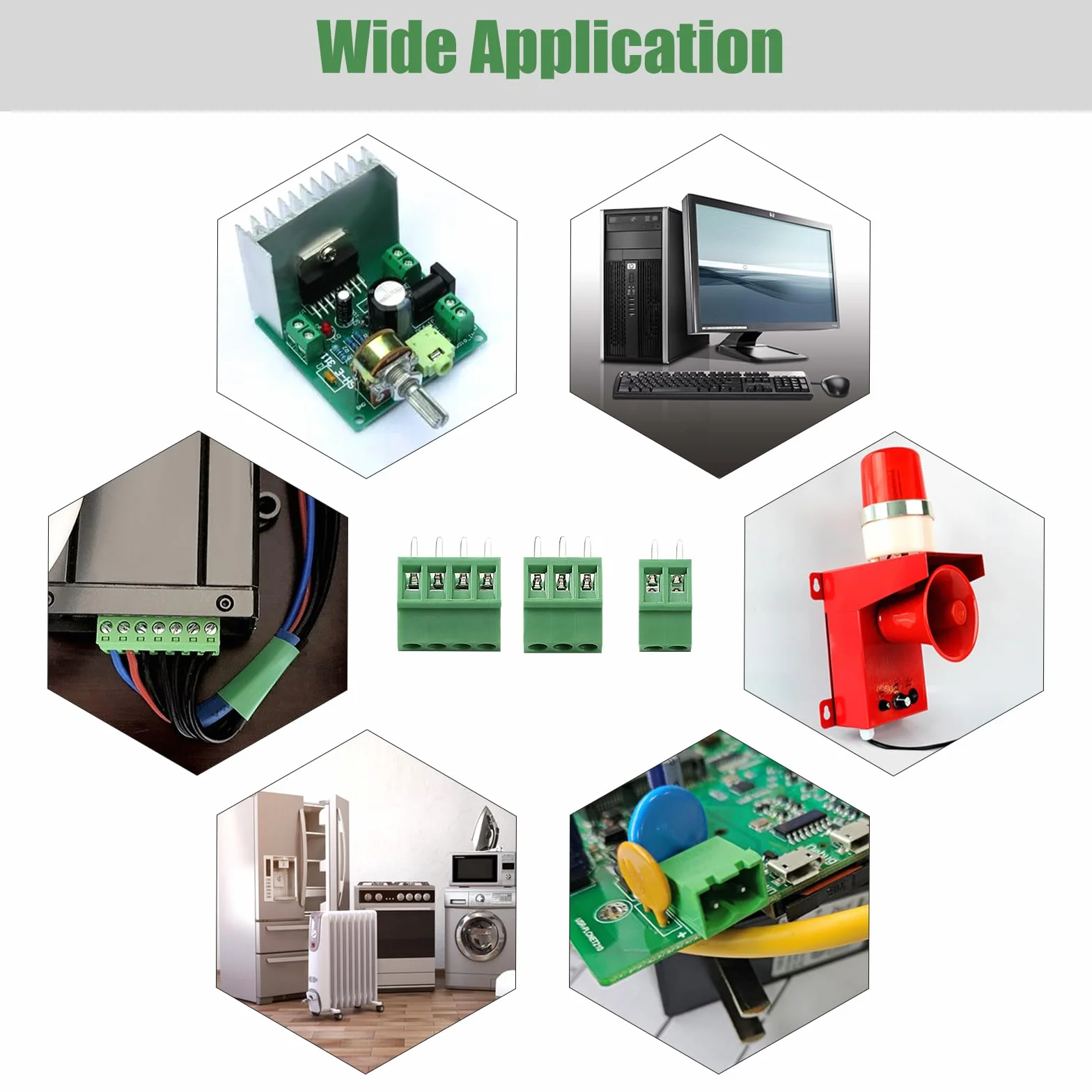YIXISI 20 Sztuk 2.54mm 2/3/4-Pinowe Złączy Śrubowych do Montażu na Płytce Drukowanej, 2.54mm Złącze Śrubowe PCB, Zielony