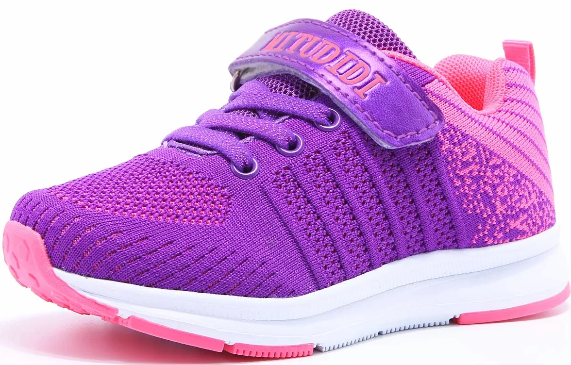 Mitudidi Unisex dziecięce buty sportowe, buty halowe, lekkie, oddychające, buty do biegania, sneakersy dla chłopców i dziewczynek 26-37