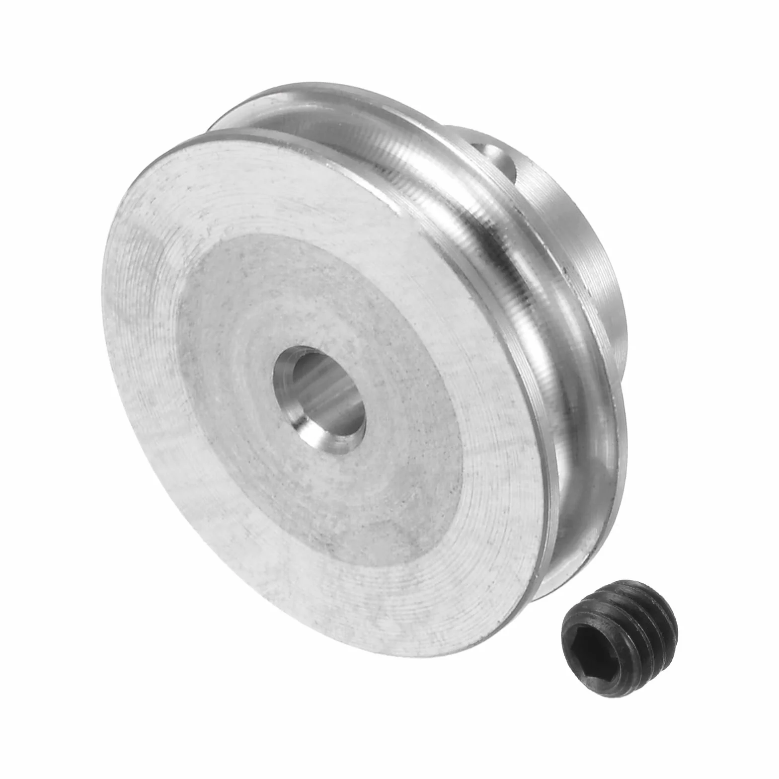 QUARKZMAN 3,17 mm koło pasowe V ID i 20 mm OD Pojedyncze gniazdo ze stopu aluminium do okrągłego paska PU 3 mm wał silnika maszyny wiertniczej