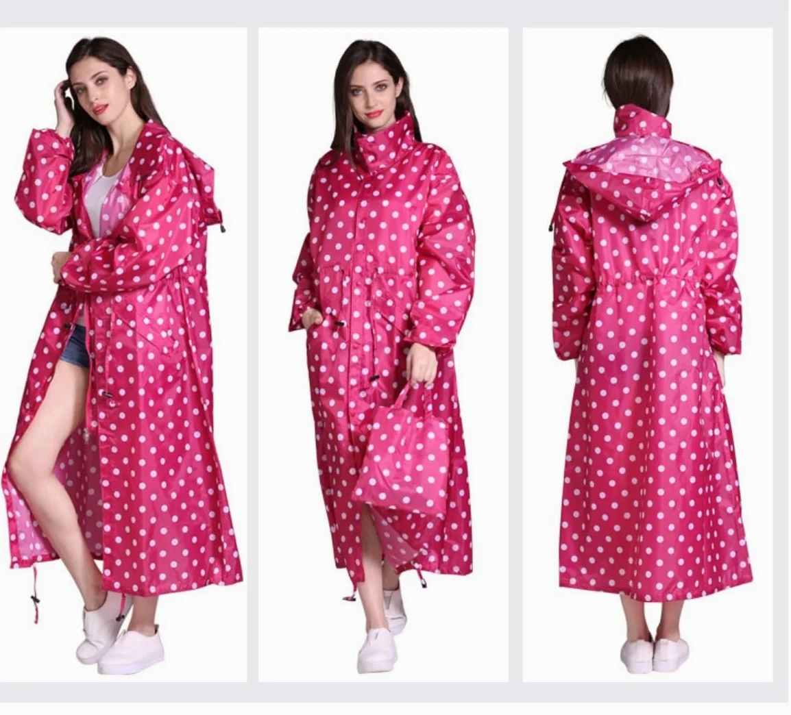 Płaszcz Przeciwdeszczowy Damski Długi Przeciwdeszczowy Poncho Wodoodporny Płaszcz Przeciwdeszczowy Z Kapturem Outdoor Travel Płaszcz Przeciwdeszczowy Ponczo