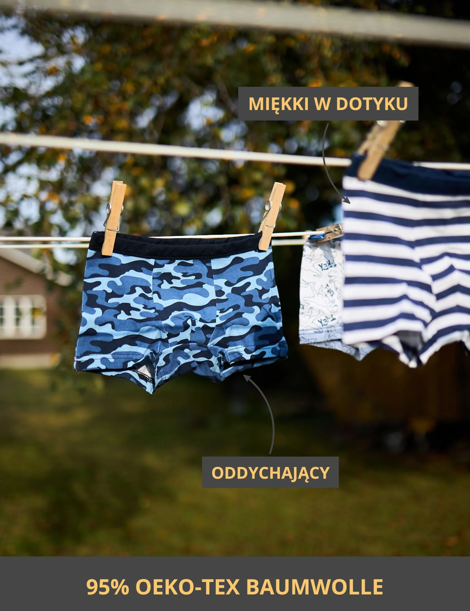 Basic Treasure Podstawowy Skarb 8-pak bokserek chłopięcych z bawełny Oeko-TEX, bielizna dziecięca, bielizna chłopięca