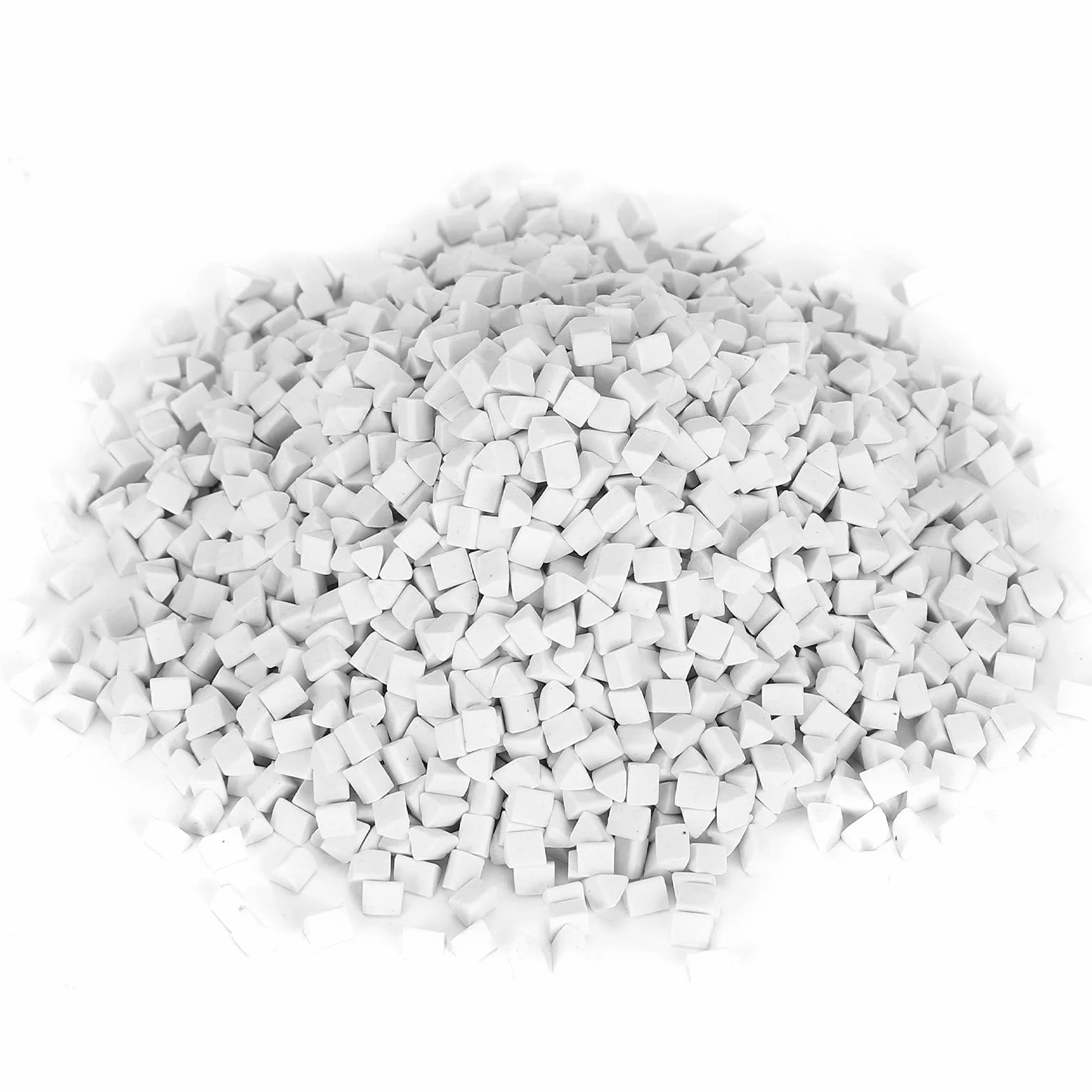 Ceramiczny Wypełniacz do Polerowania Wibracyjnego, Trójkątny Wypełniacz Ceramiczny, 4 mm, 500 g, for warsztatów, przemysłu i pracowników gospodarstwa domowego