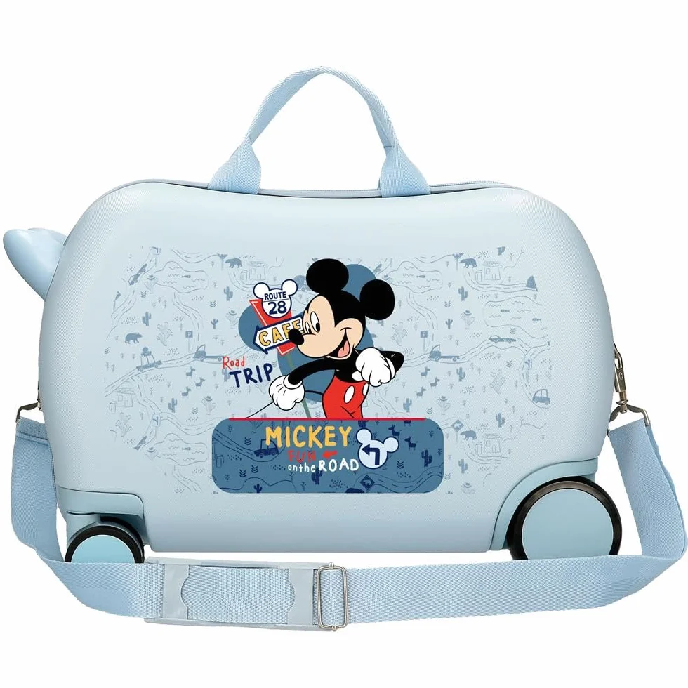 Joumma Disney Mickey Road Trip walizka dziecięca niebieska 45 x 31 x 20 cm twarda ABS 24,6 l 1,8 kg 4 koła bagaż podręczny, Niebieski, walizka dziecięca