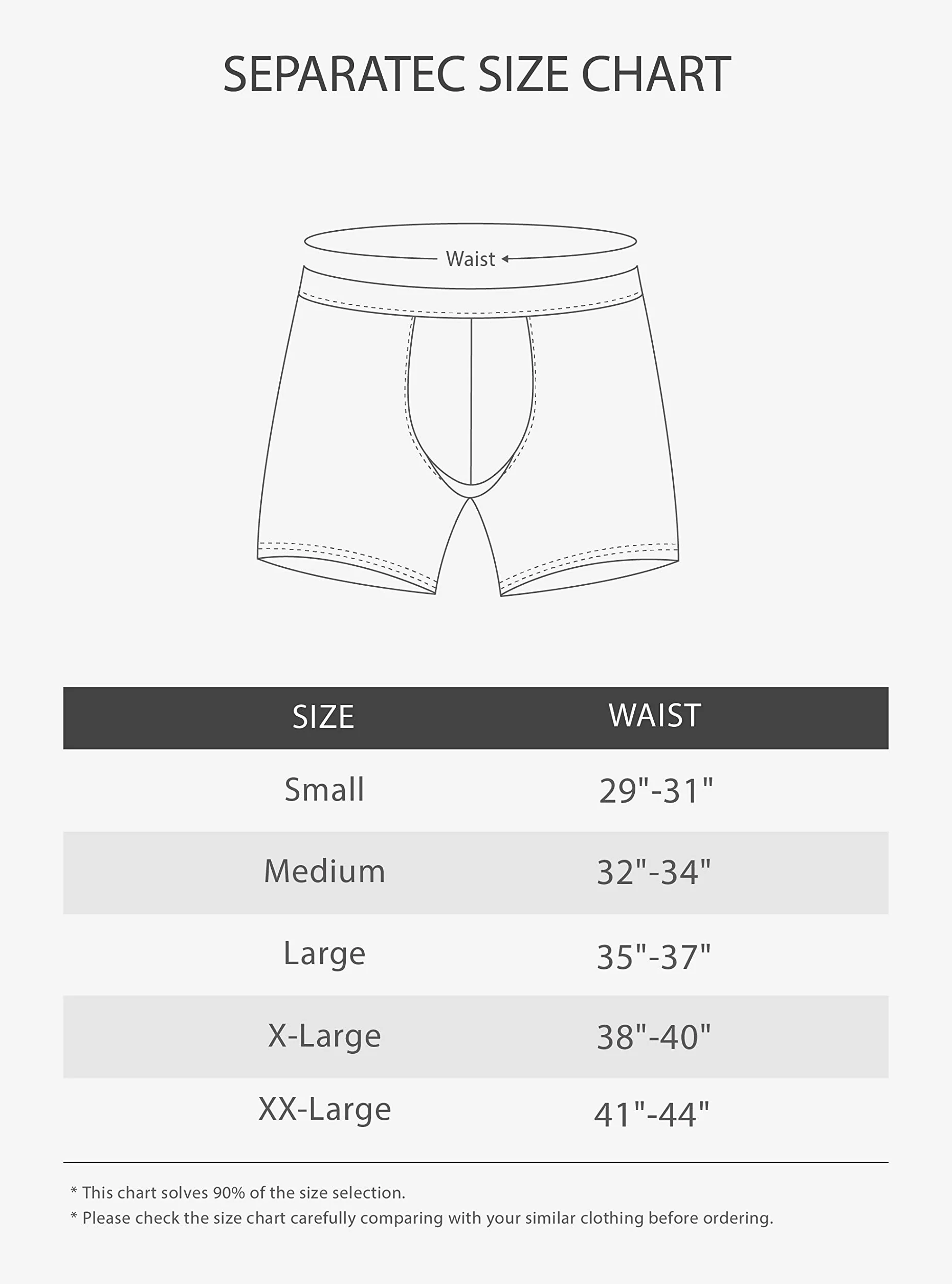 Separatec Bokserki męskie bambus Rayon z oddzielnymi woreczkami bielizna 3 sztuki trunks