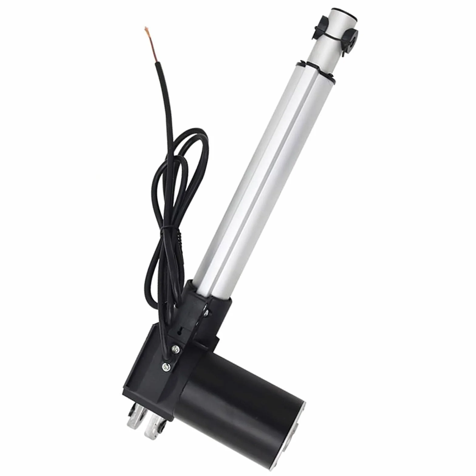 Siłownik liniowy DC 12 V 24 V 50 mm 100 mm 200 mm 300 mm 350 mm 400 mm 500 mm 600 mm, wytrzymałość 6000 N, skok silnika elektrycznego z końcem skoku (rozmiar: 24V-350mm-10mm/s-4000N)