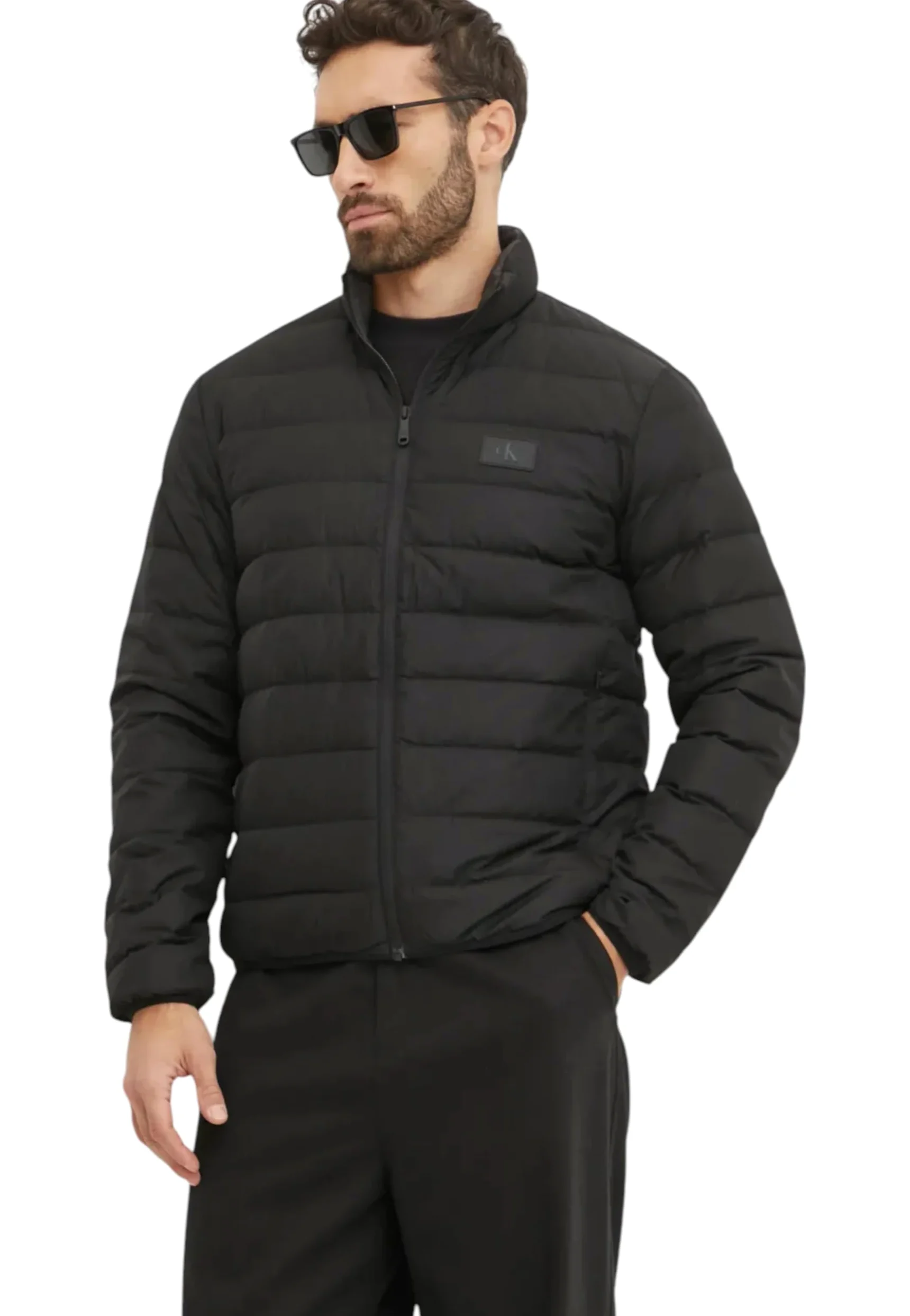 Calvin Klein Jeans Męska kurtka puchowa UL J30J326716, czarna (Ck Black), S, Czarny (Ck Black), S