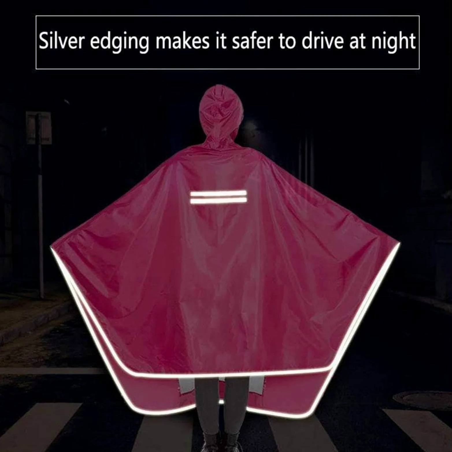 Waterproof Rain Poncho Cycling Poncho, Elektryczna hulajnoga motocyklowa duża peleryna przeciwdeszczowa, jednoosobowa motocyklowa przeciwmgielna osłona przeciwdeszczowa ze szczelinami na lusterka(Gree