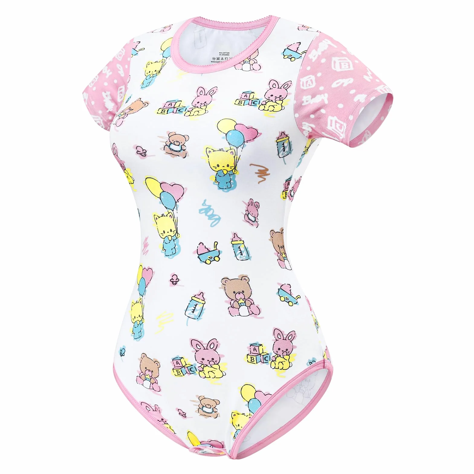 LittleForBig Bawełniane śpioszki Onesie Piżama Bodysuit - Baby Cuties śpioszki