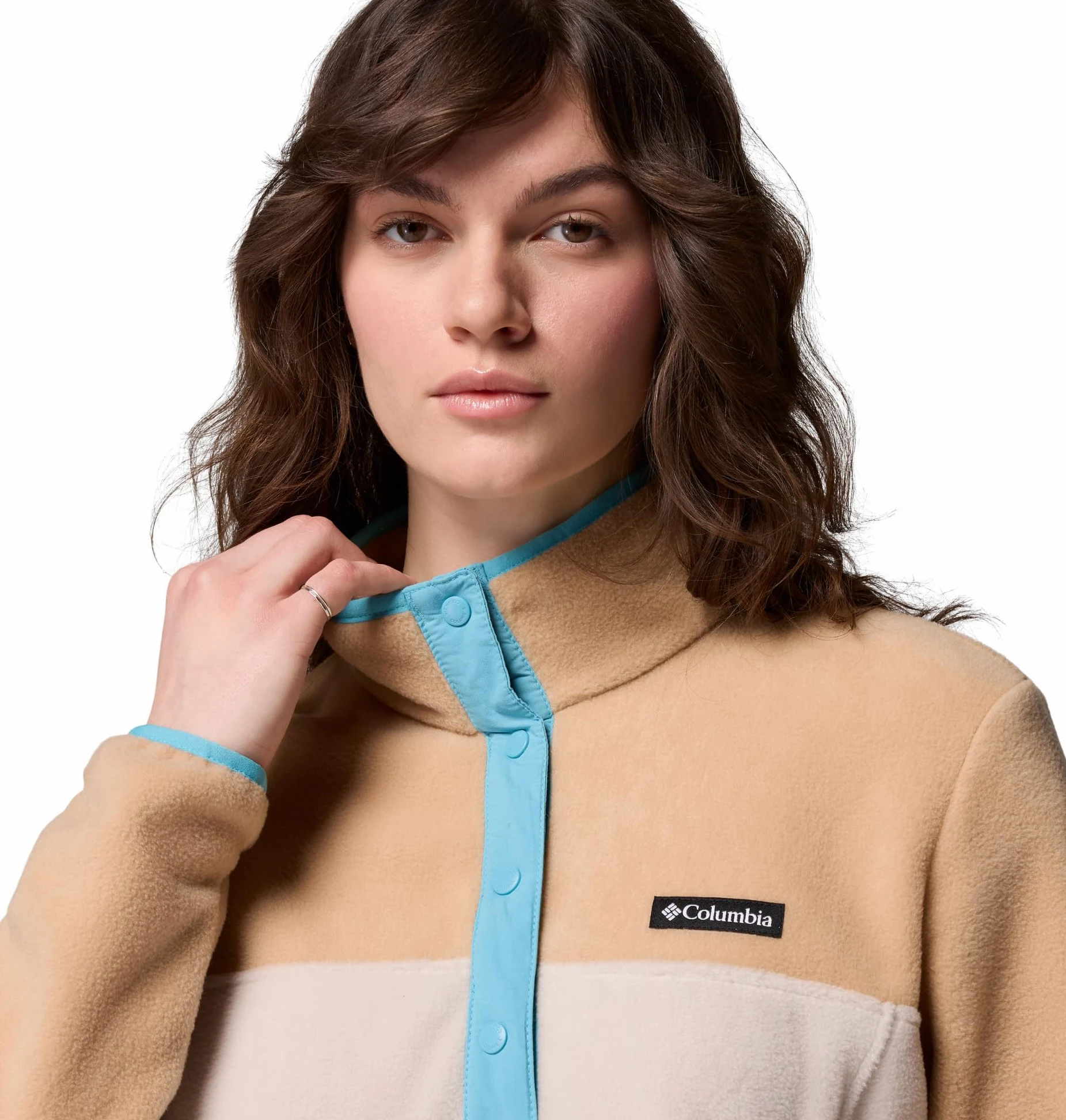 Columbia Damska bluza polarowa Benton Springs Pull Demi Bouton-Pression, Ciemny kamień/kajak/niebieski vintage, 1X