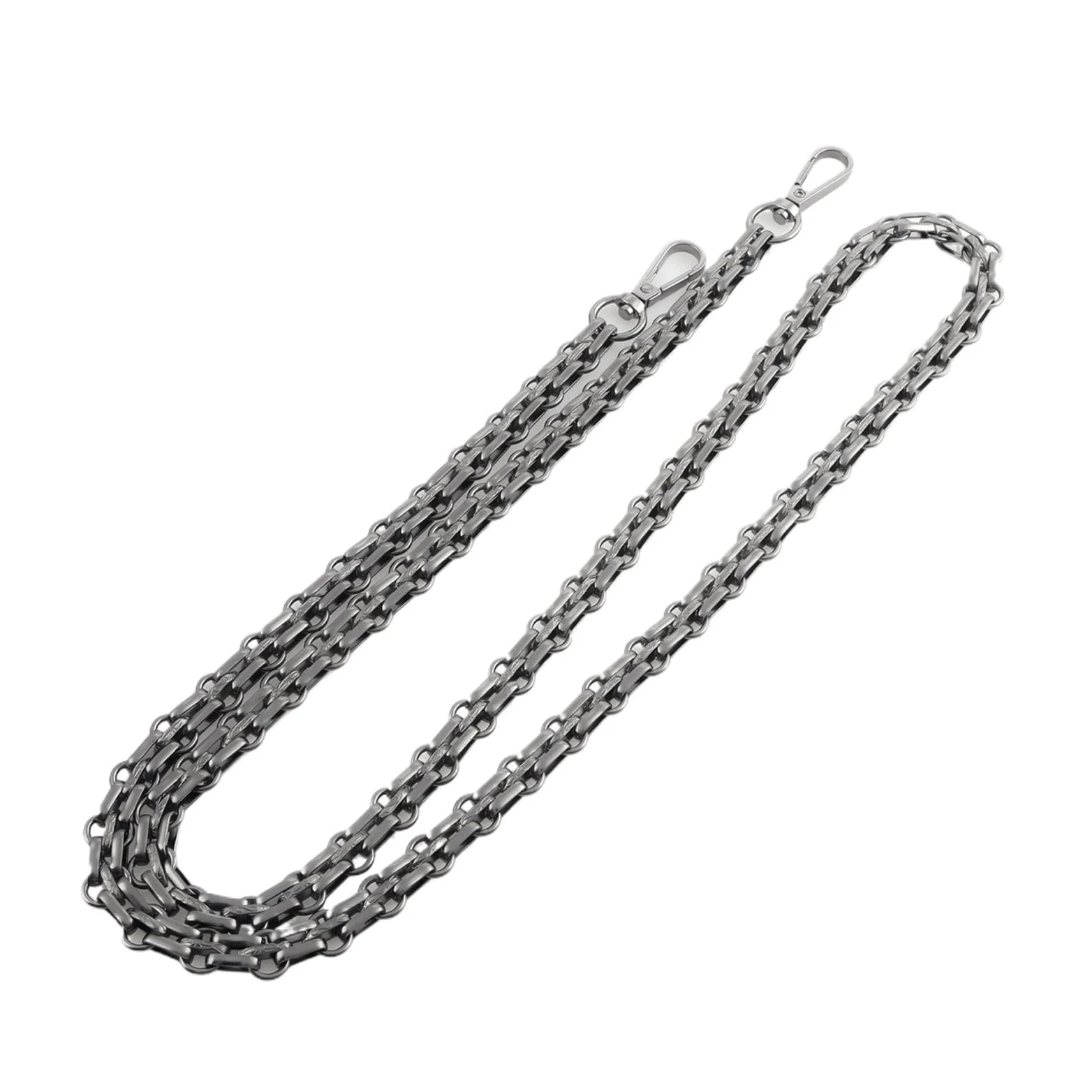 Części zamienne do łańcuszków metalowych Akcesoria do tkanych ręcznie torebek na ramię Narzędzia do majsterkowania Odpinane paski Tworzenie torebek(Gunmetal,40cm)