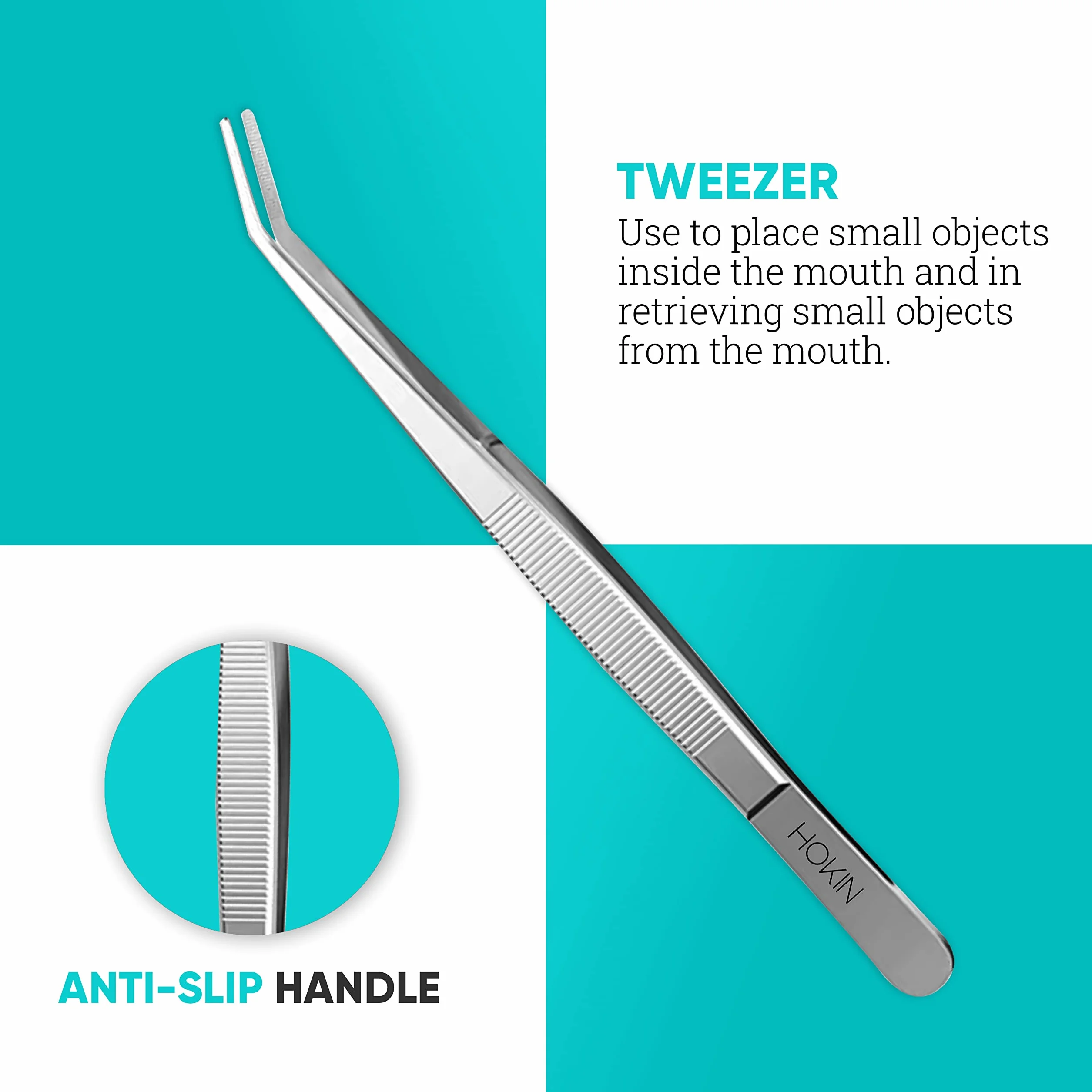 Zestaw do czyszczenia zębów HOKIN Plaque Remover Dental Care Kit Zestaw do pielęgnacji zębów Narzędzia stomatologiczne ze stali nierdzewnej dla mężczyzn, kobiet, dzieci i zwierząt domowych (5)