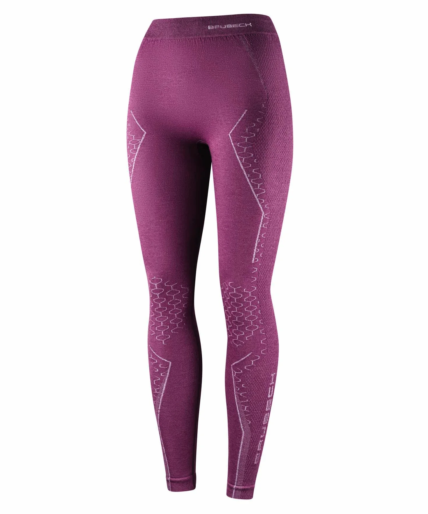 BRUBECK Merino LE11130 damskie majtki funkcyjne, długie, oddychające, do sportów zimowych, termiczne, bielizna narciarska, legginsy, 78% wełna z merynosów