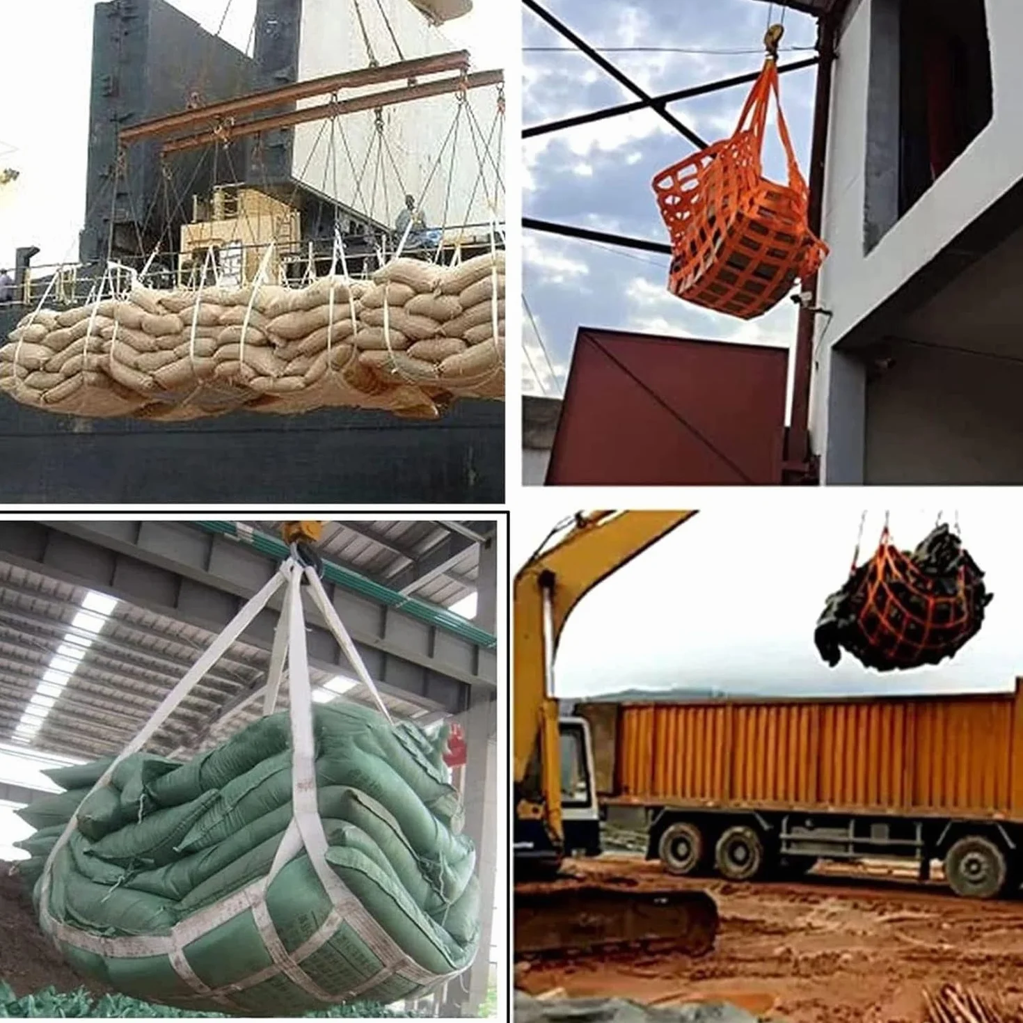 Cargo Lifting Nets, Pallet Cargo Nets, Lifting Nets Heavy Loads, Sling Hanging Nets, Sling Lifting Nets (Size : 1.5 X 1.5M/Mesh 10cm/Load 2t)