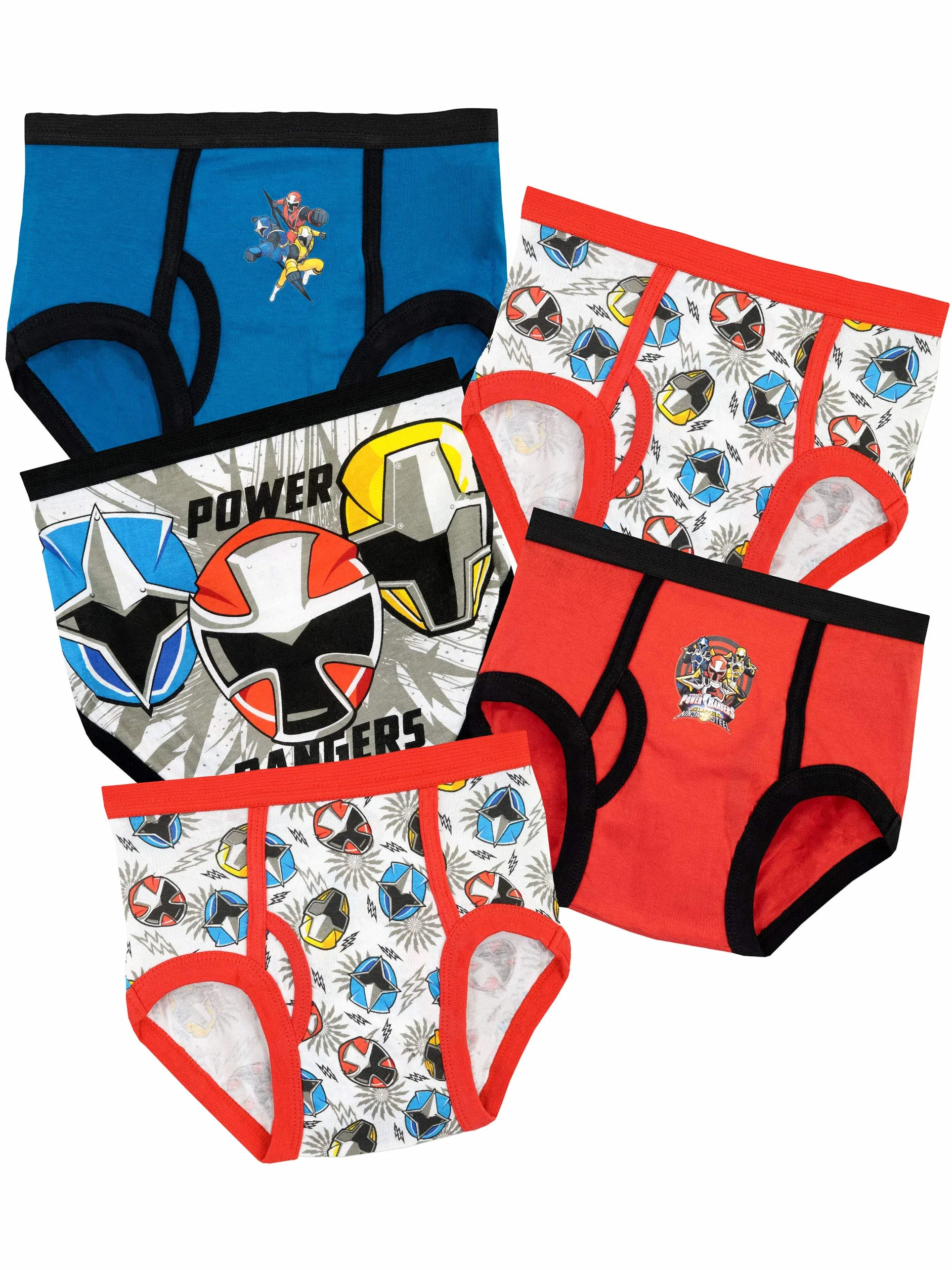 Power Rangers Chłopcy Schlüpfer opakowanie 5