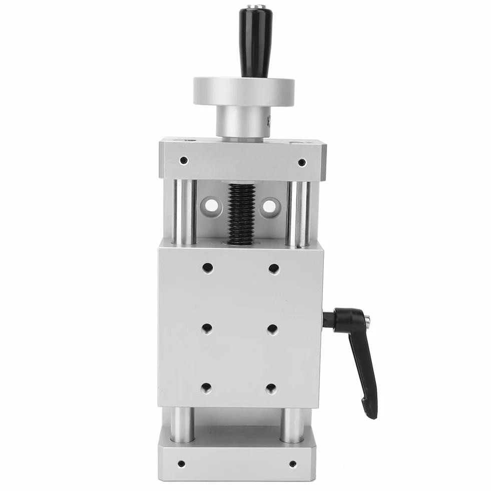 Ręczne sanki liniowe, stop aluminium, wysoka dokładność, krzyż liniowy, stół szynowy liniowy 80 x 80 mm, szeroko stosowany w maszynach produkcyjnych, urządzeniach inspekcyjnych itp. (50 mm)